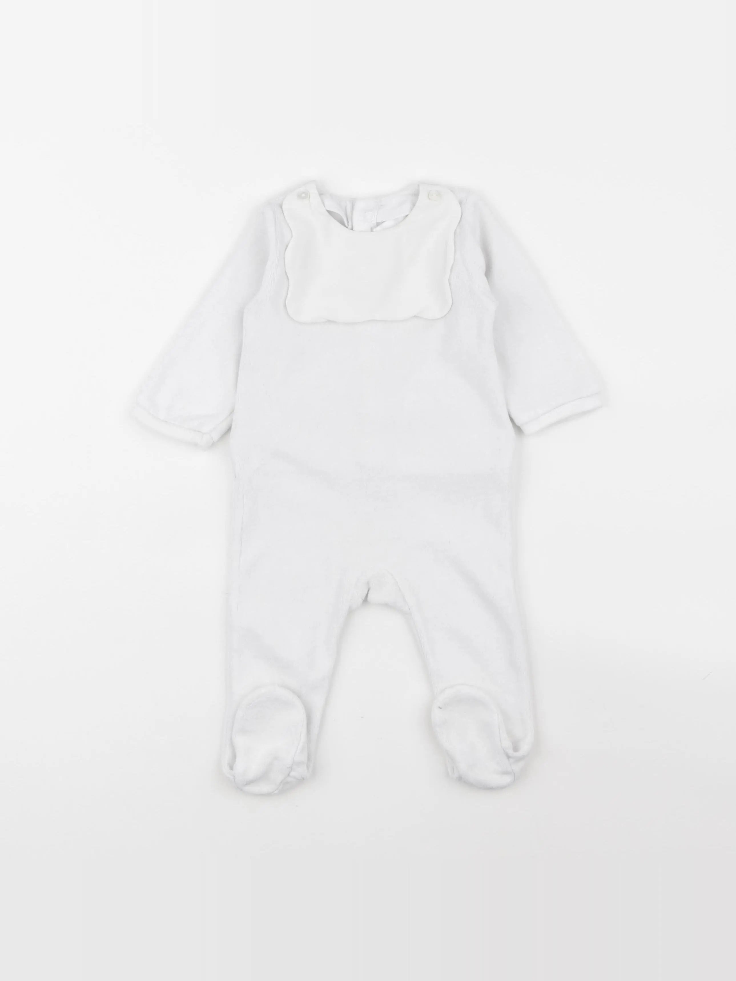 Petit Bateau - pyjama coton bleu - 6 mois