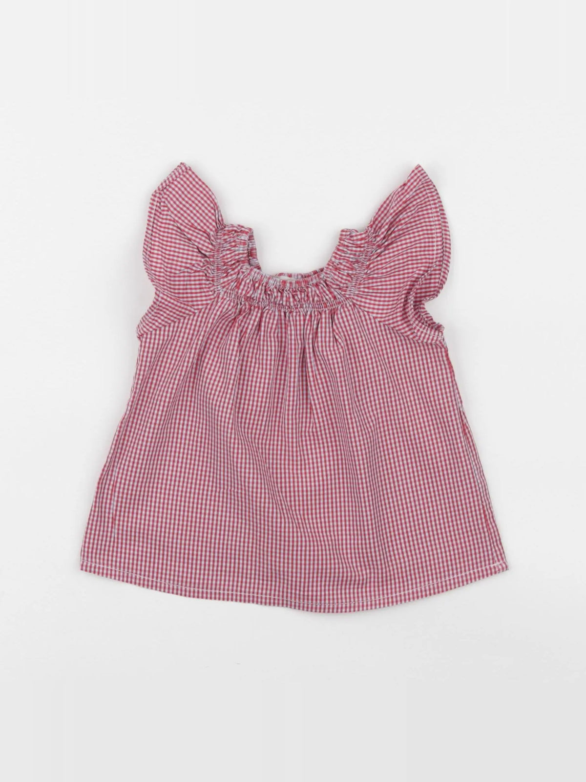Louis et Victorie - blouse rouge - 12 mois