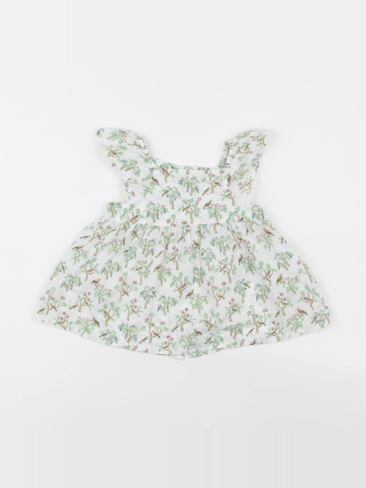 Boutchou - blouse blanc, vert - 24 mois