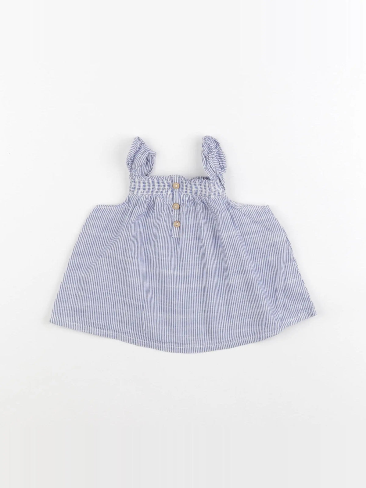 Zara - blouse bleu - 6/9 mois