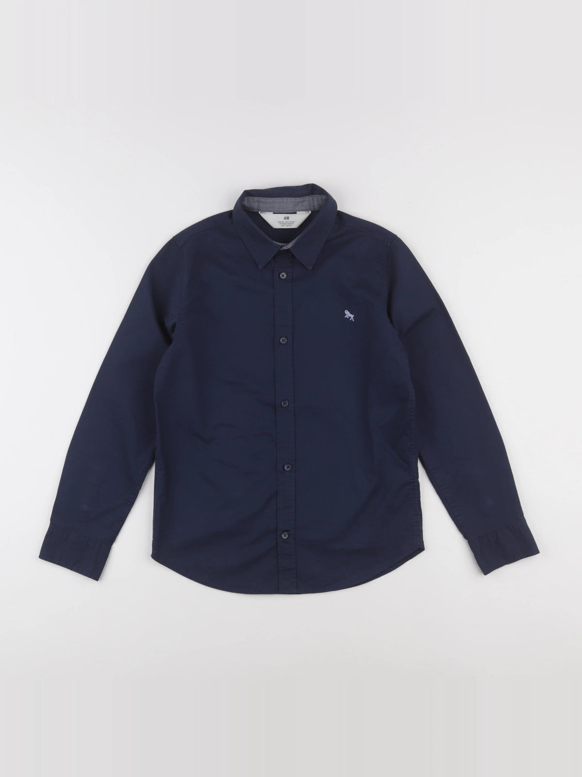 H&M - chemise bleu - 8/9 ans