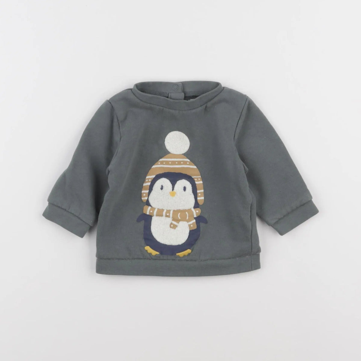 Vertbaudet - sweat bleu - 3 mois