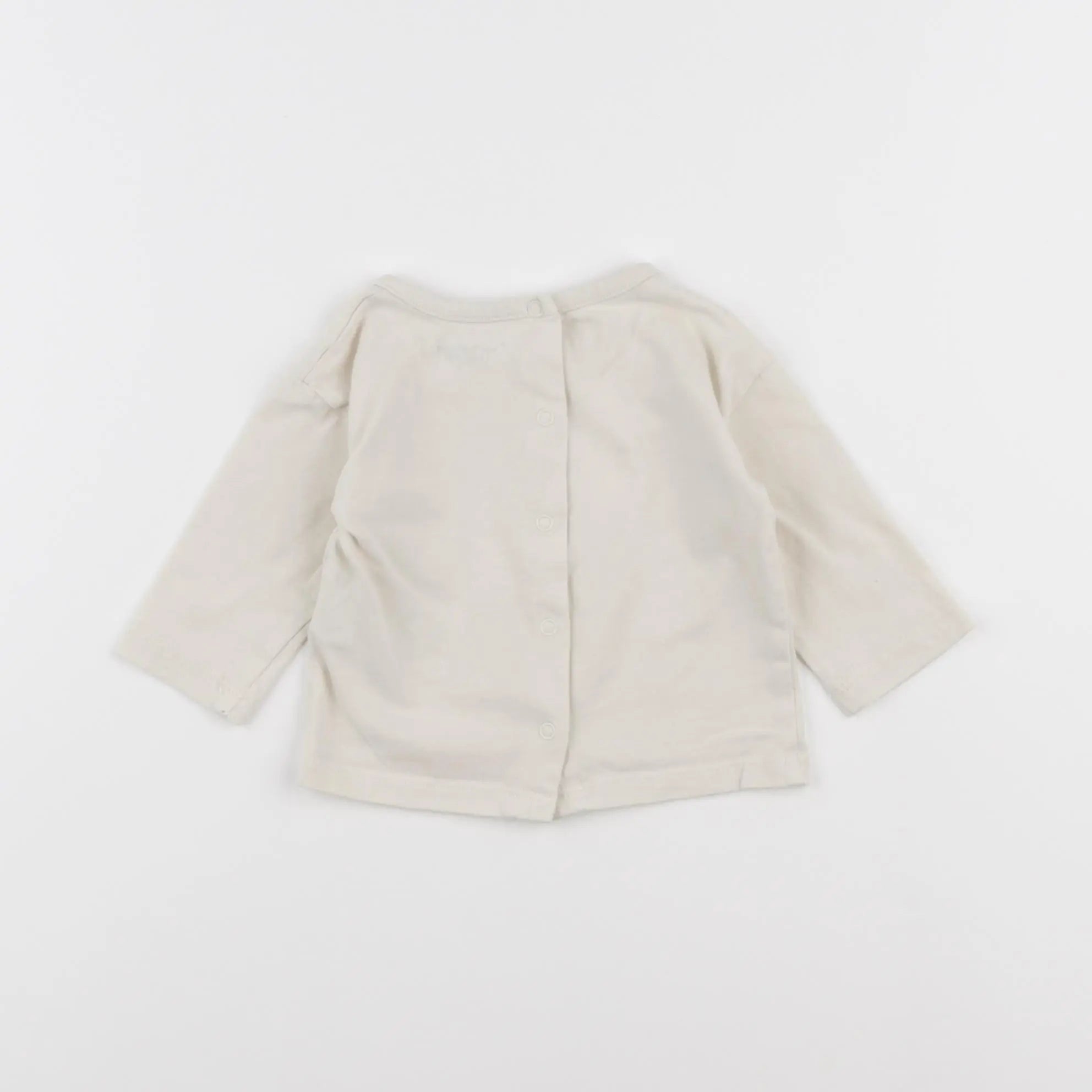 Vertbaudet - tee-shirt beige - 3 mois