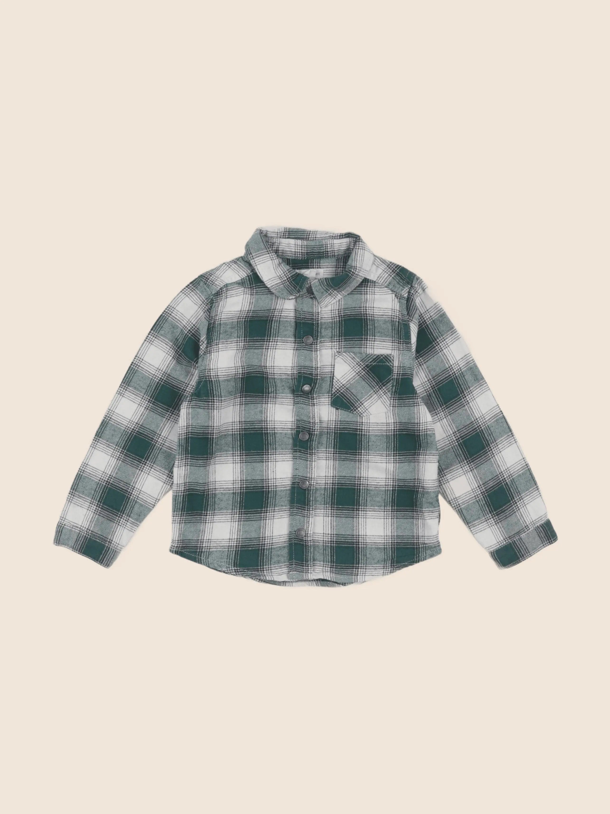 Vertbaudet - chemise vert - 36 mois