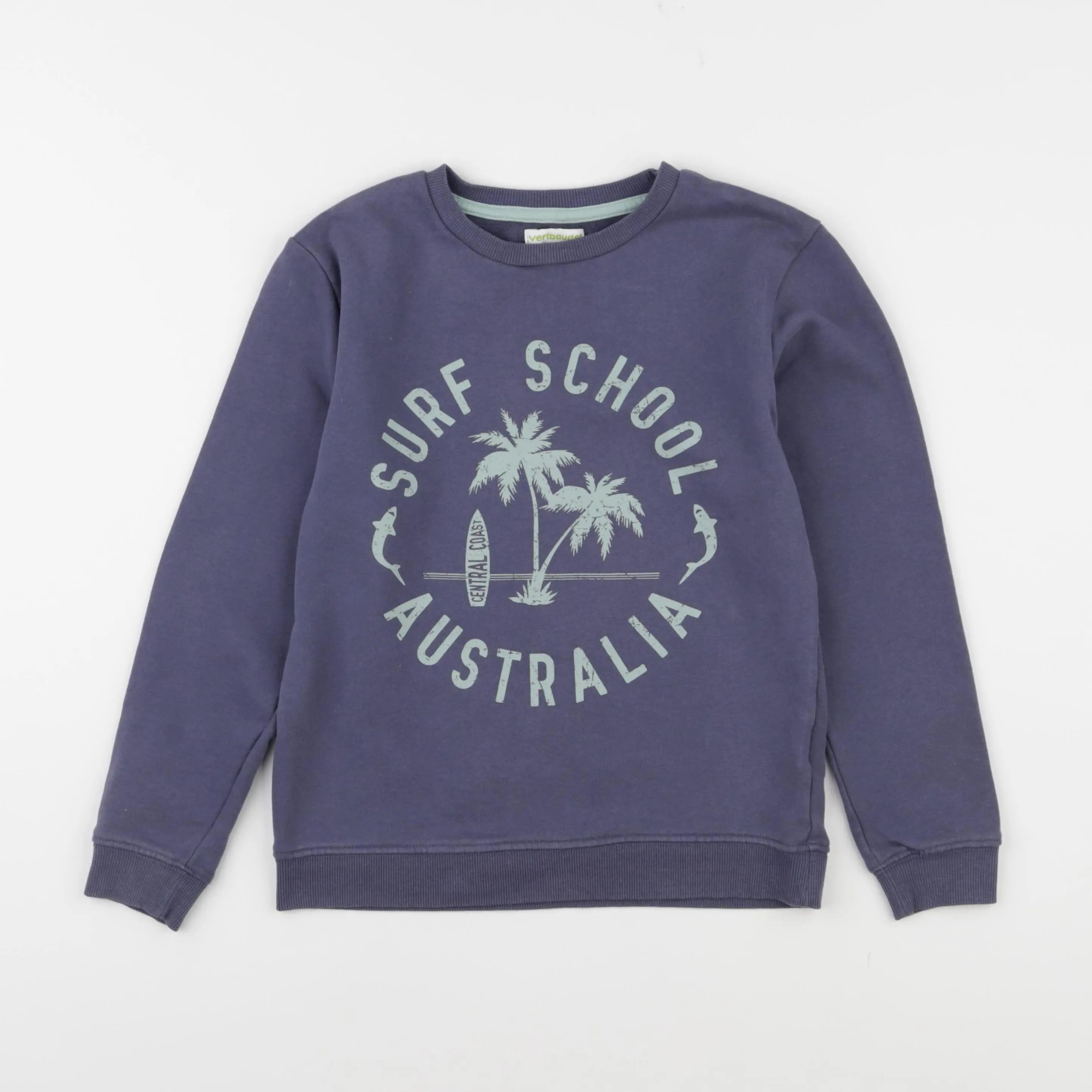 Vertbaudet - sweat bleu - 10 ans