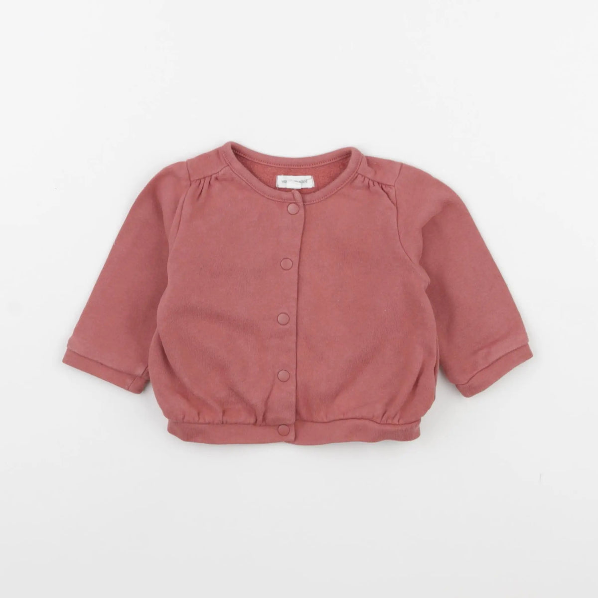 Vertbaudet - sweat rose - 6 mois