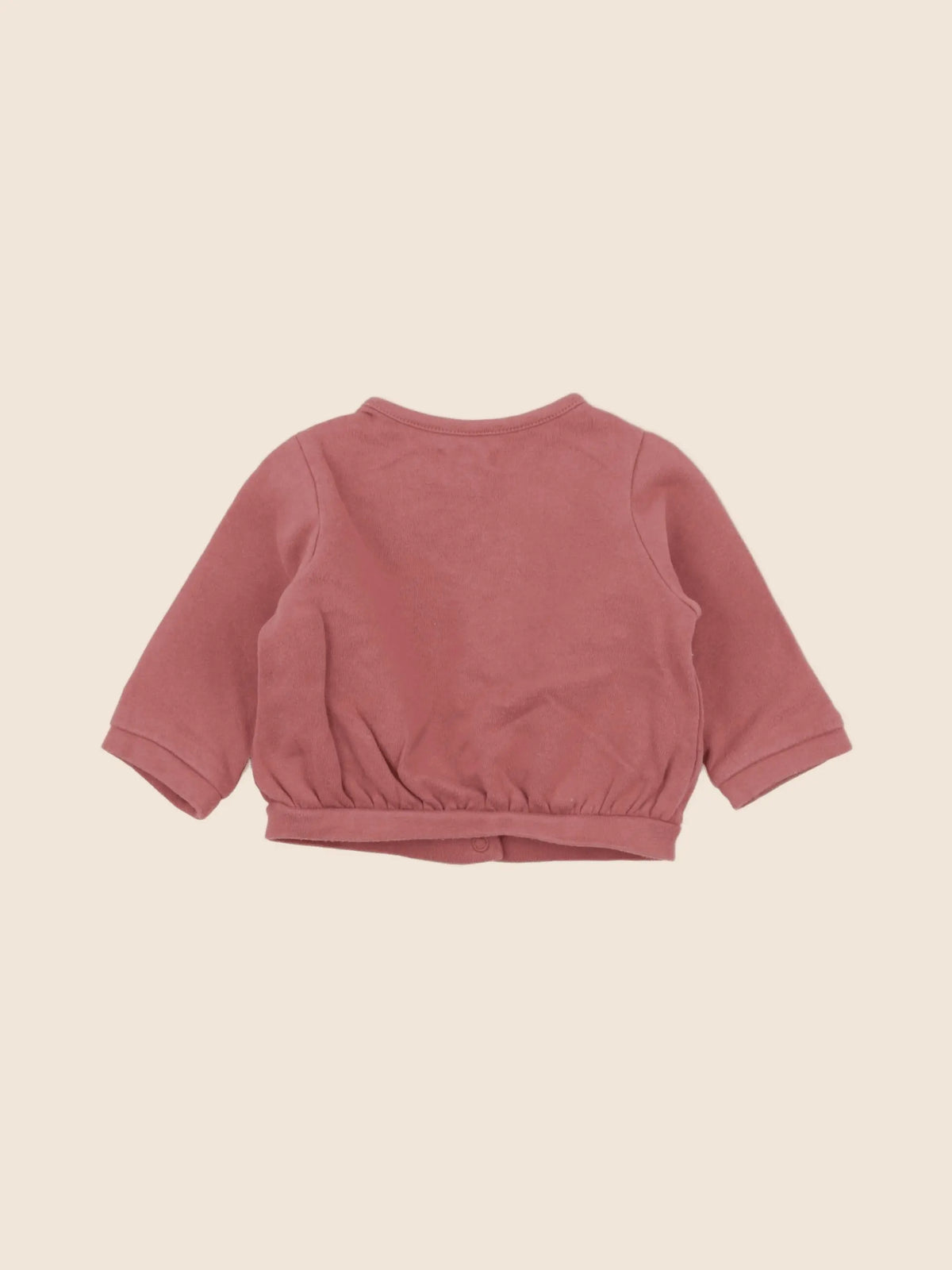 Vertbaudet - sweat rose - 6 mois