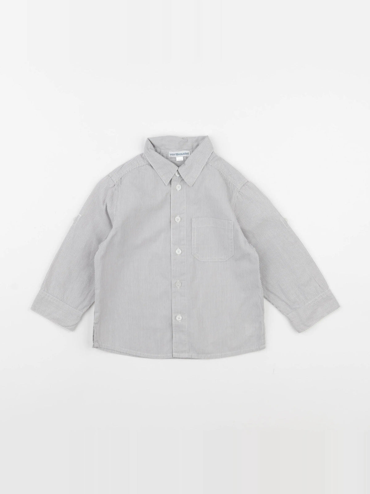Vertbaudet - chemise gris - 2 ans