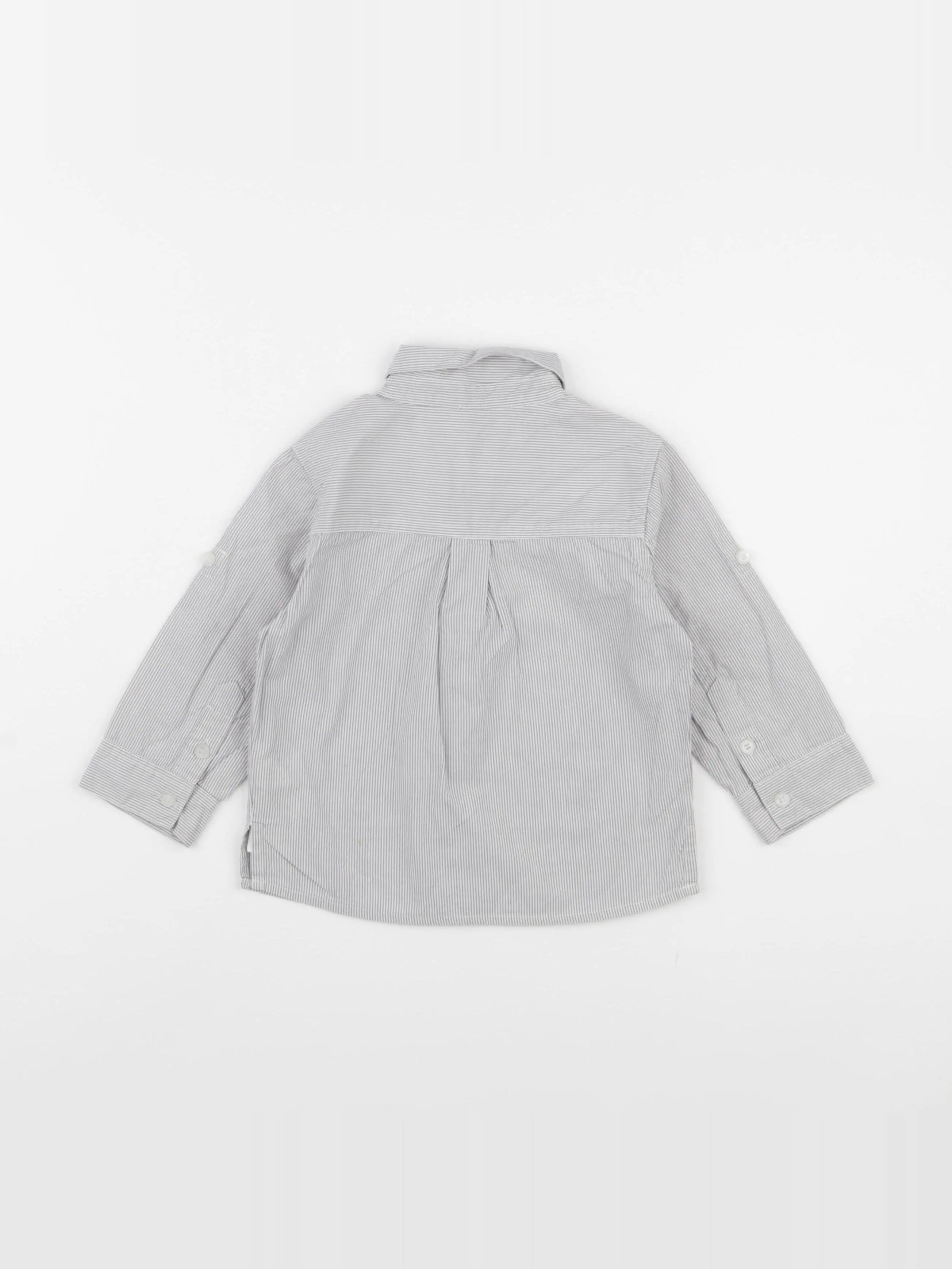 Vertbaudet - chemise gris - 2 ans