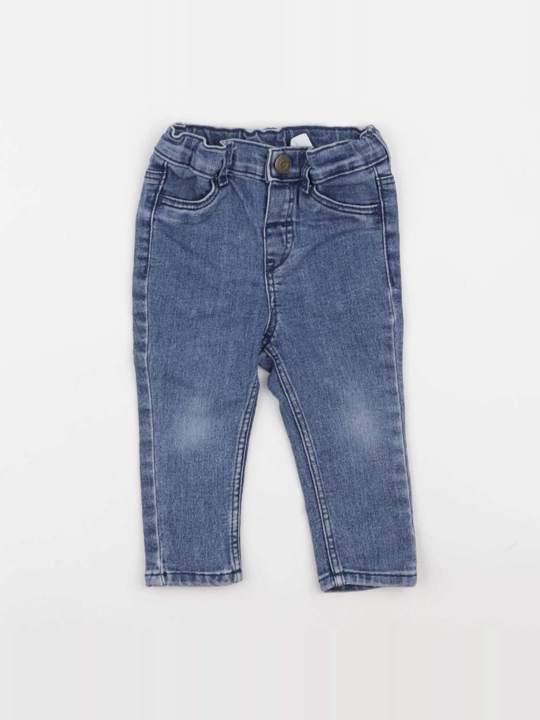 H&M - jean bleu - 6/9 mois