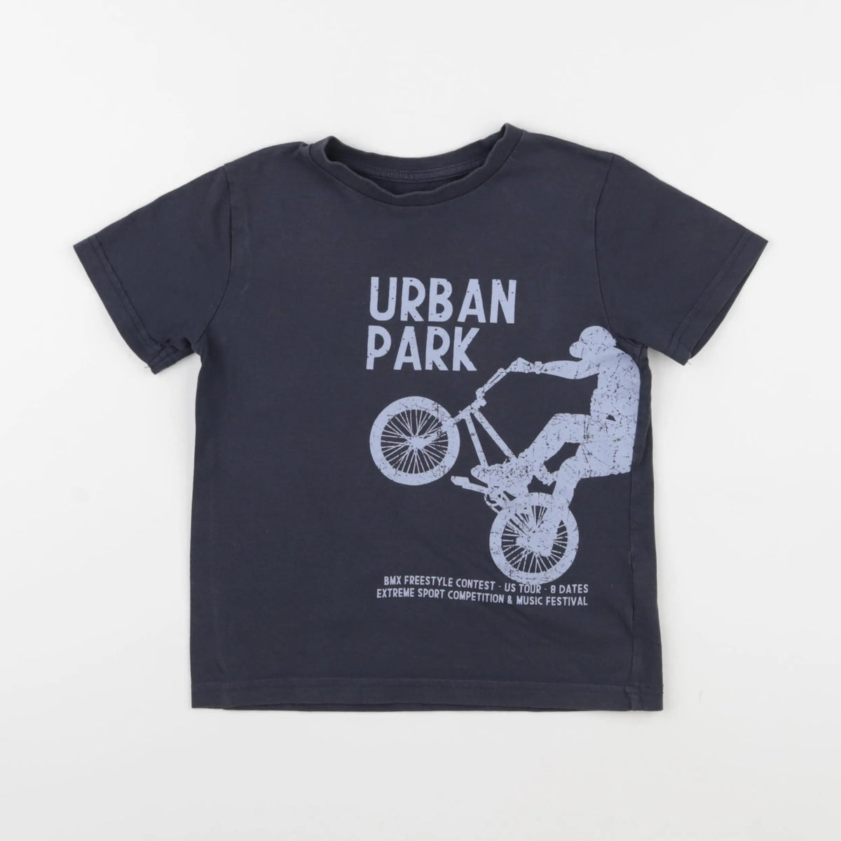 Vertbaudet - tee-shirt bleu - 6 ans
