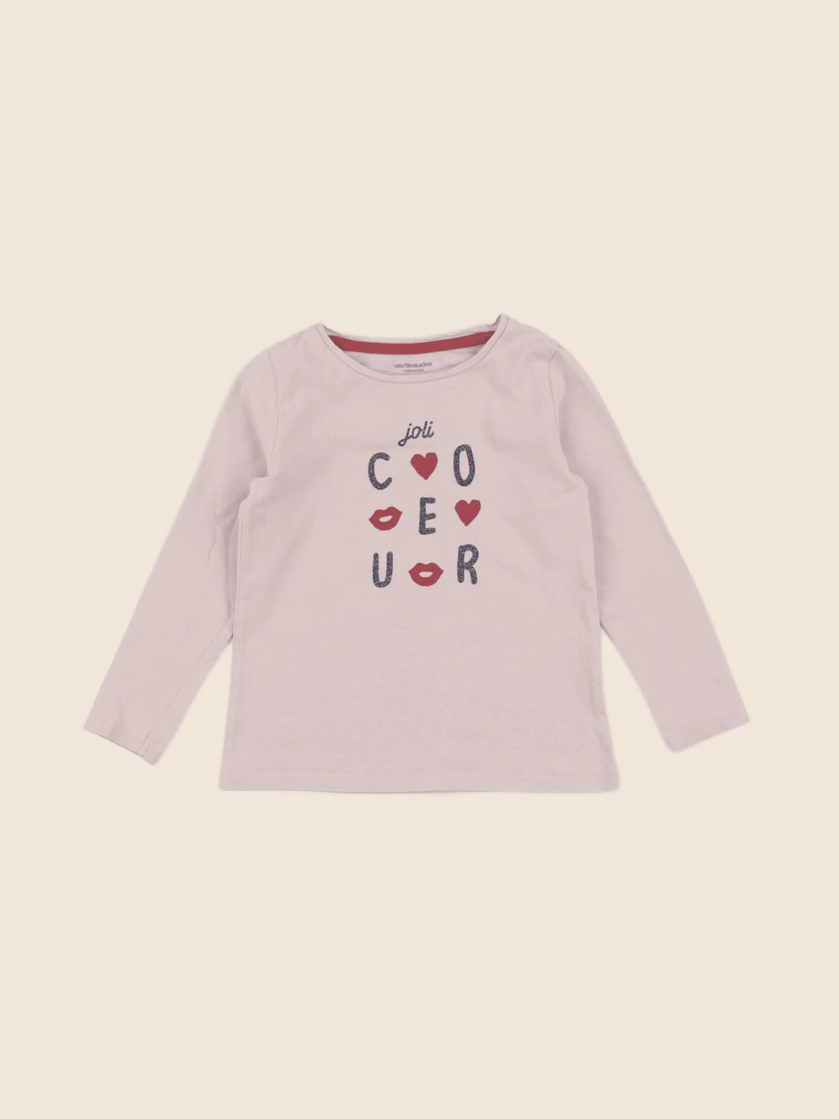 Vertbaudet - tee-shirt rose - 4 ans