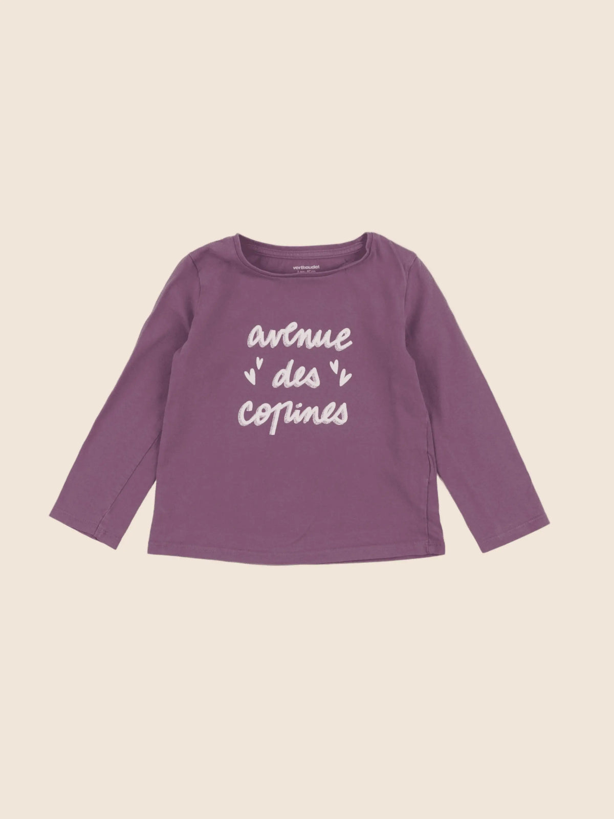 Vertbaudet - tee-shirt violet - 3 ans