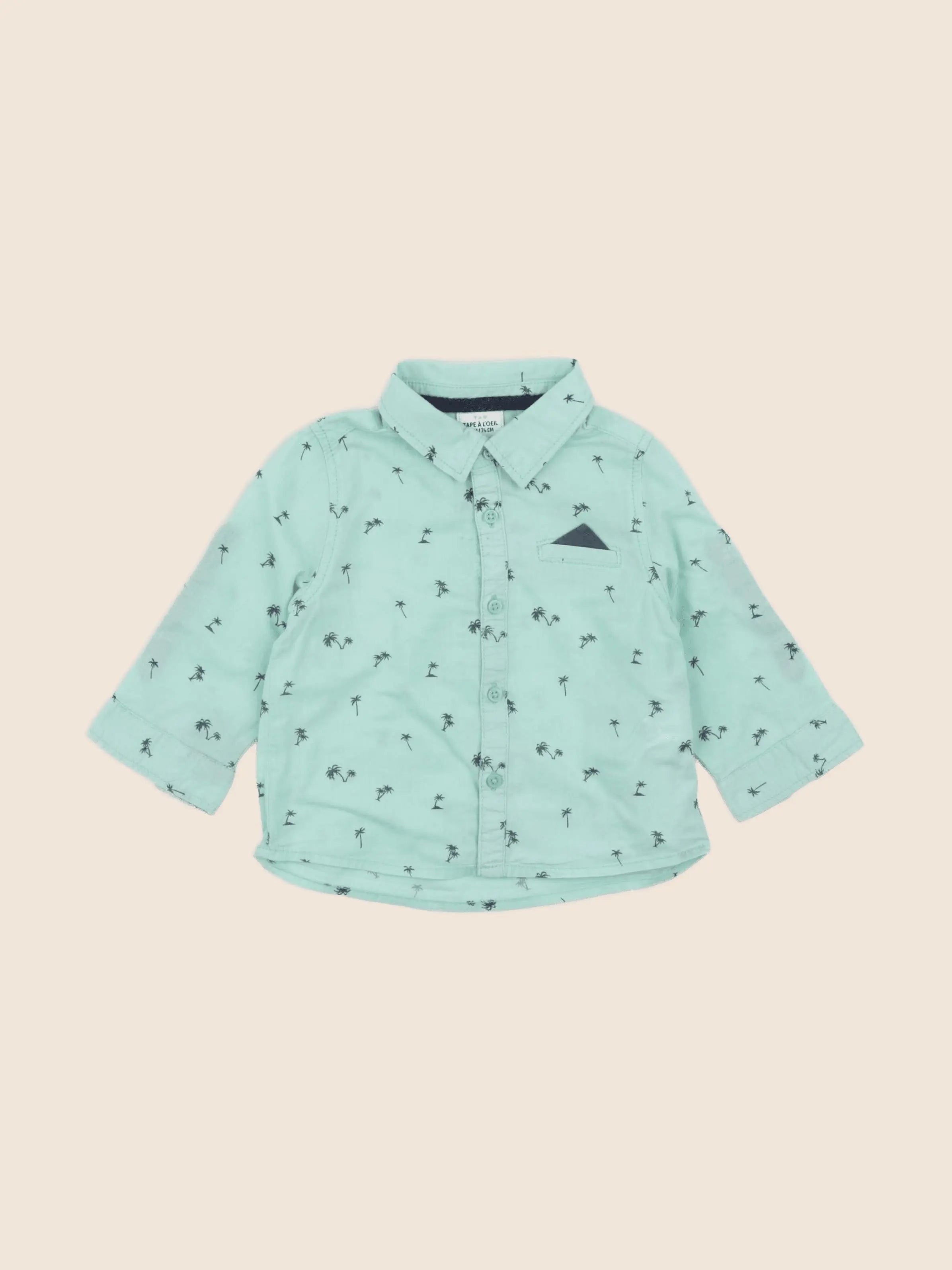 Tape à l'oeil - chemise vert - 12 mois