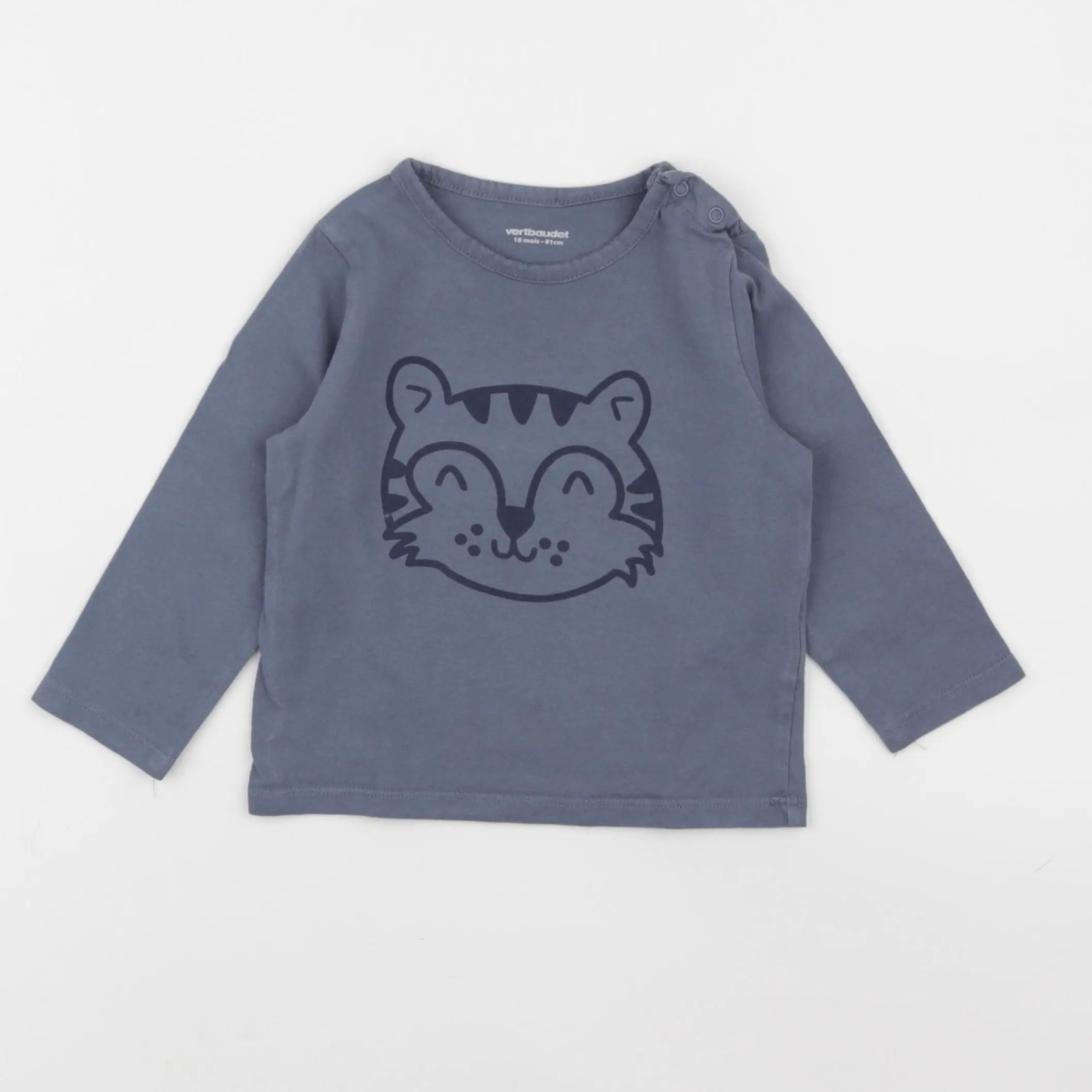 Vertbaudet - tee-shirt gris - 18 mois