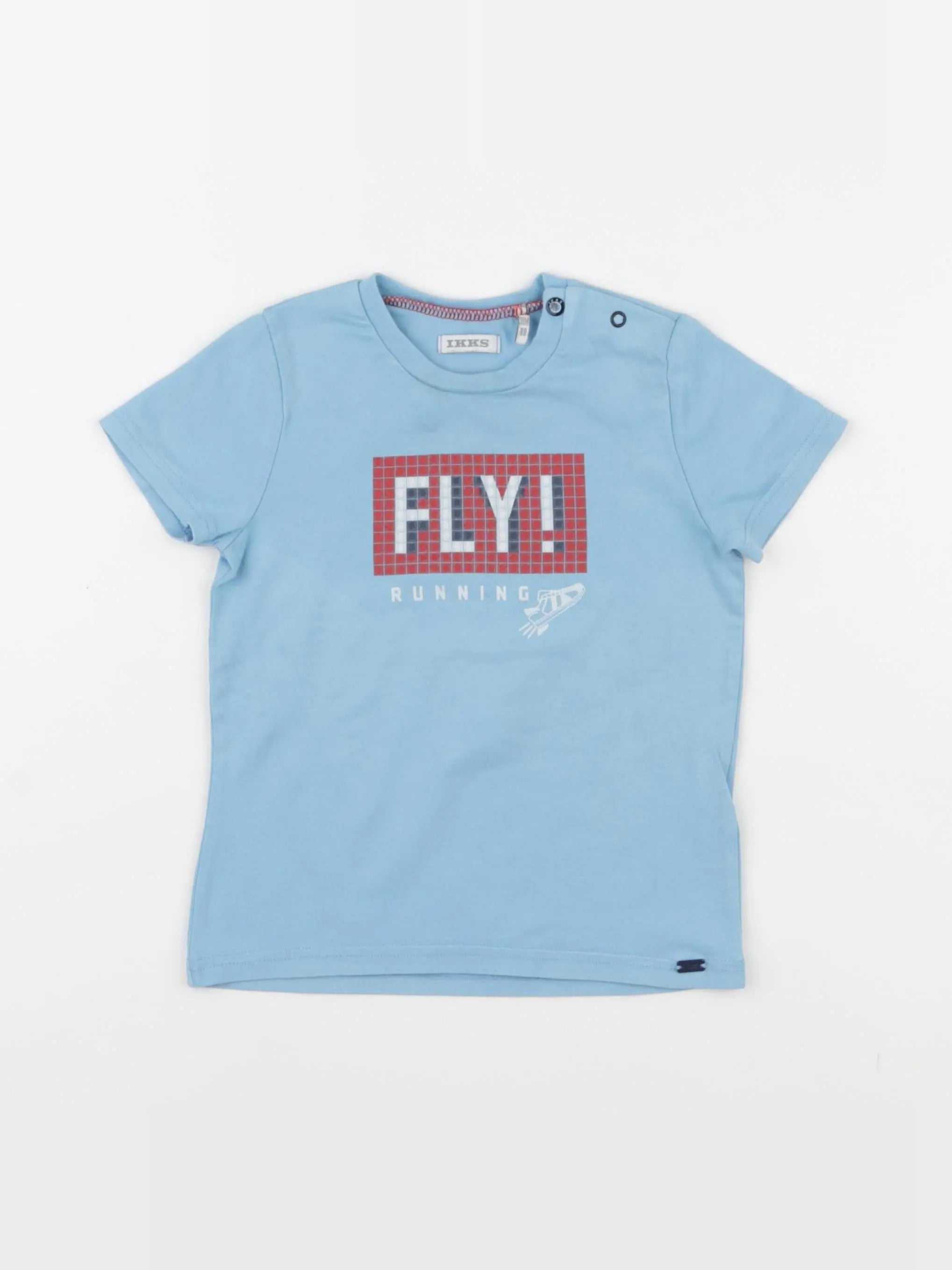 IKKS - tee-shirt bleu - 18 mois