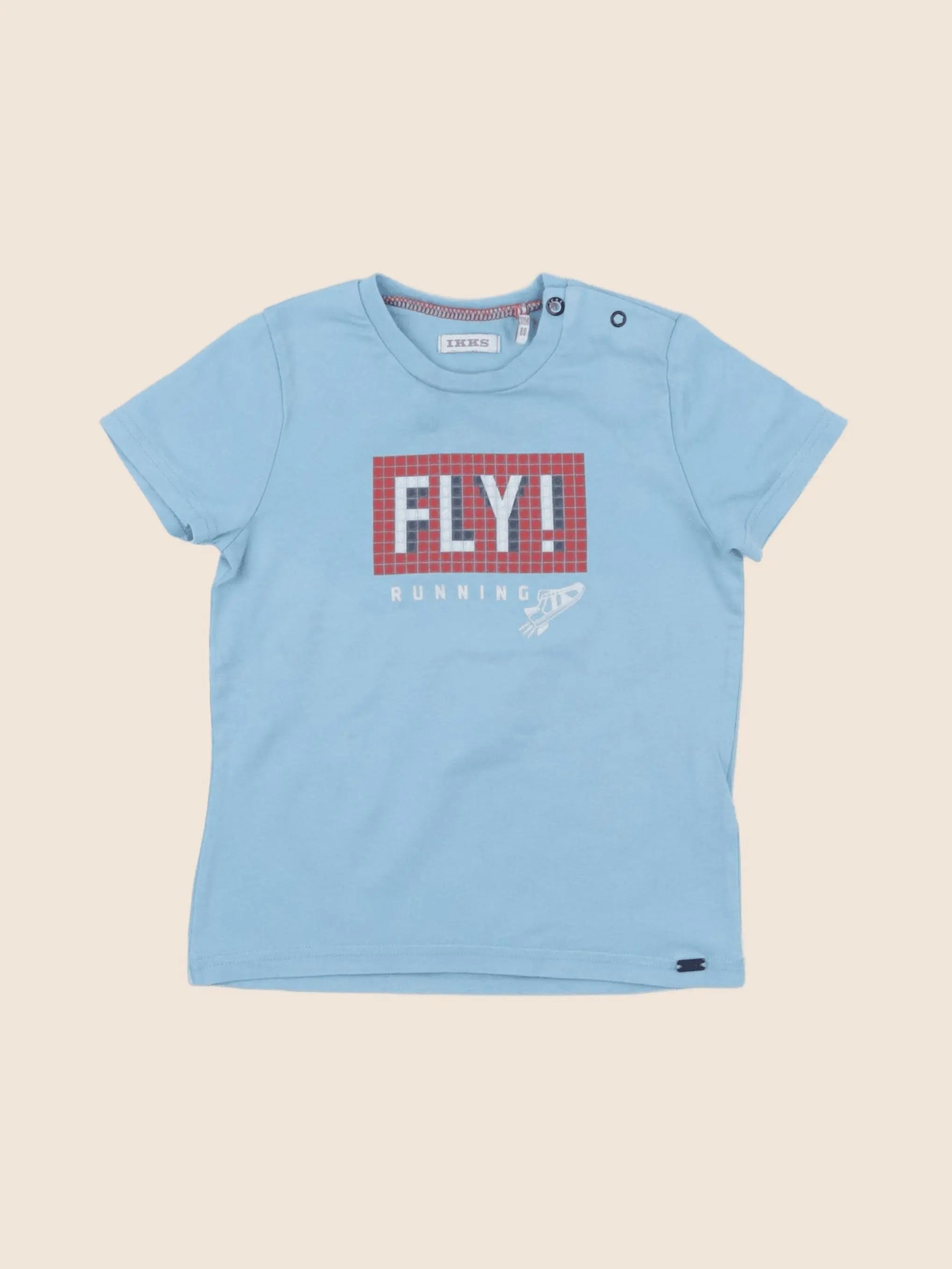 IKKS - tee-shirt bleu - 18 mois