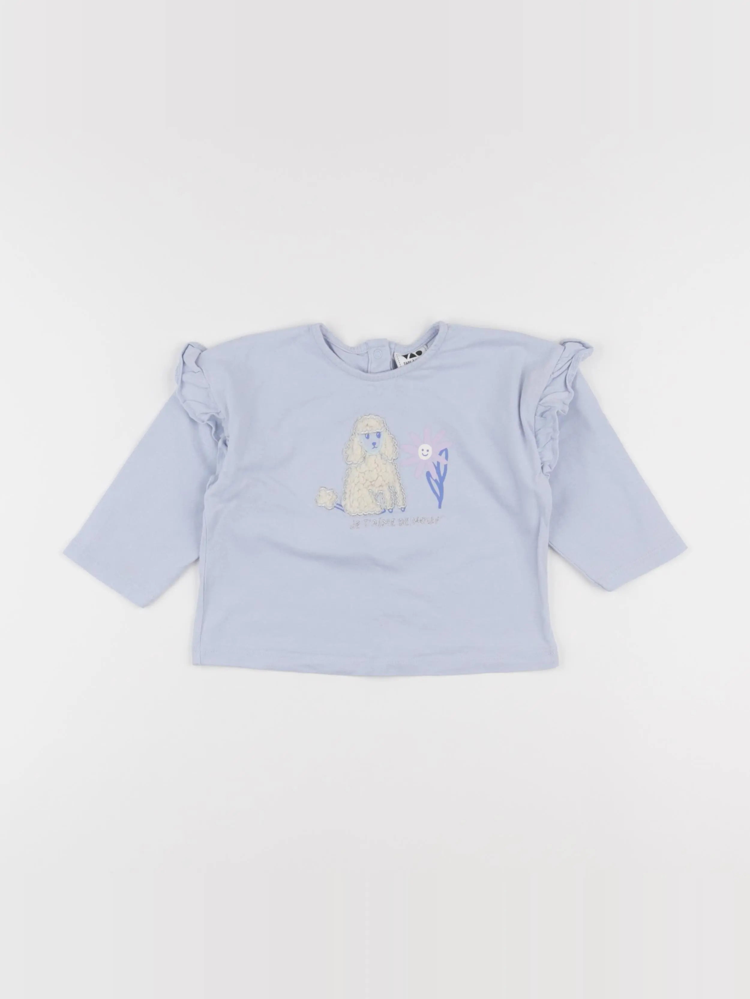 Tape à l'oeil - tee-shirt bleu - 12 mois