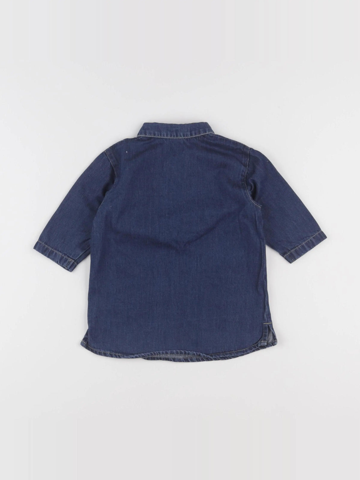 Petit Bateau - robe bleu - 12 mois