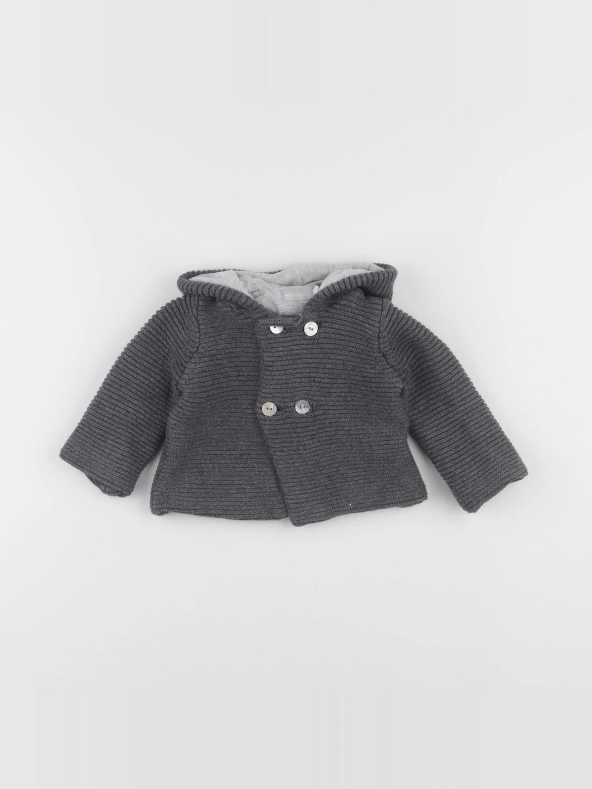Natalys - gilet gris - 6 mois