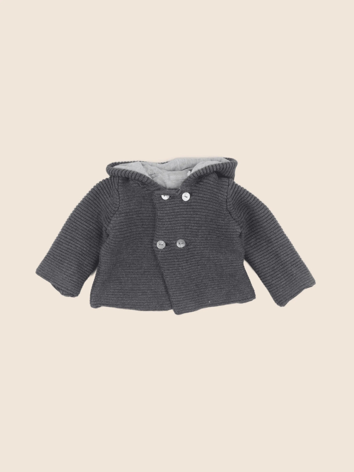 Natalys - gilet gris - 6 mois