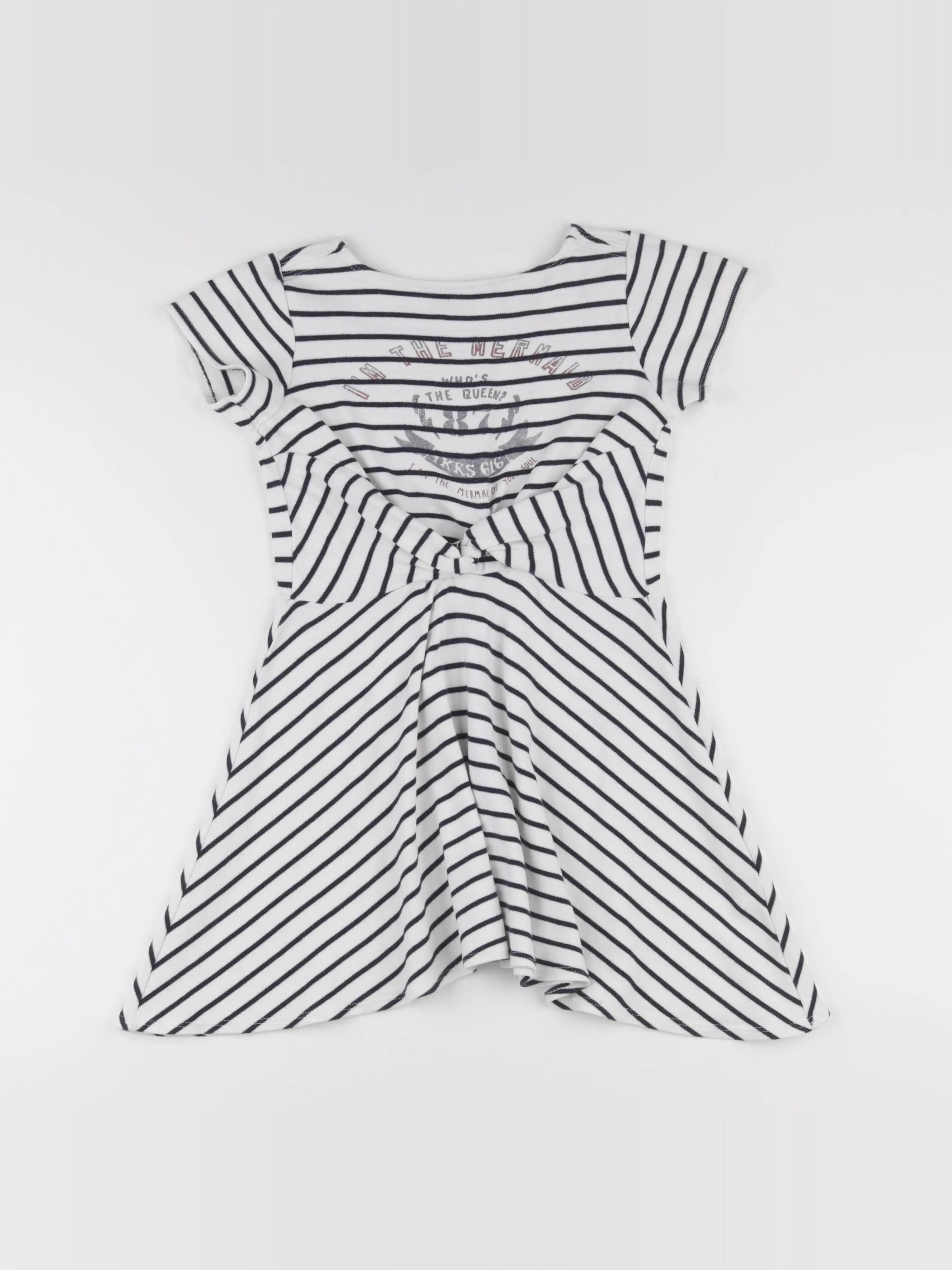 IKKS - robe bleu, blanc - 8 ans