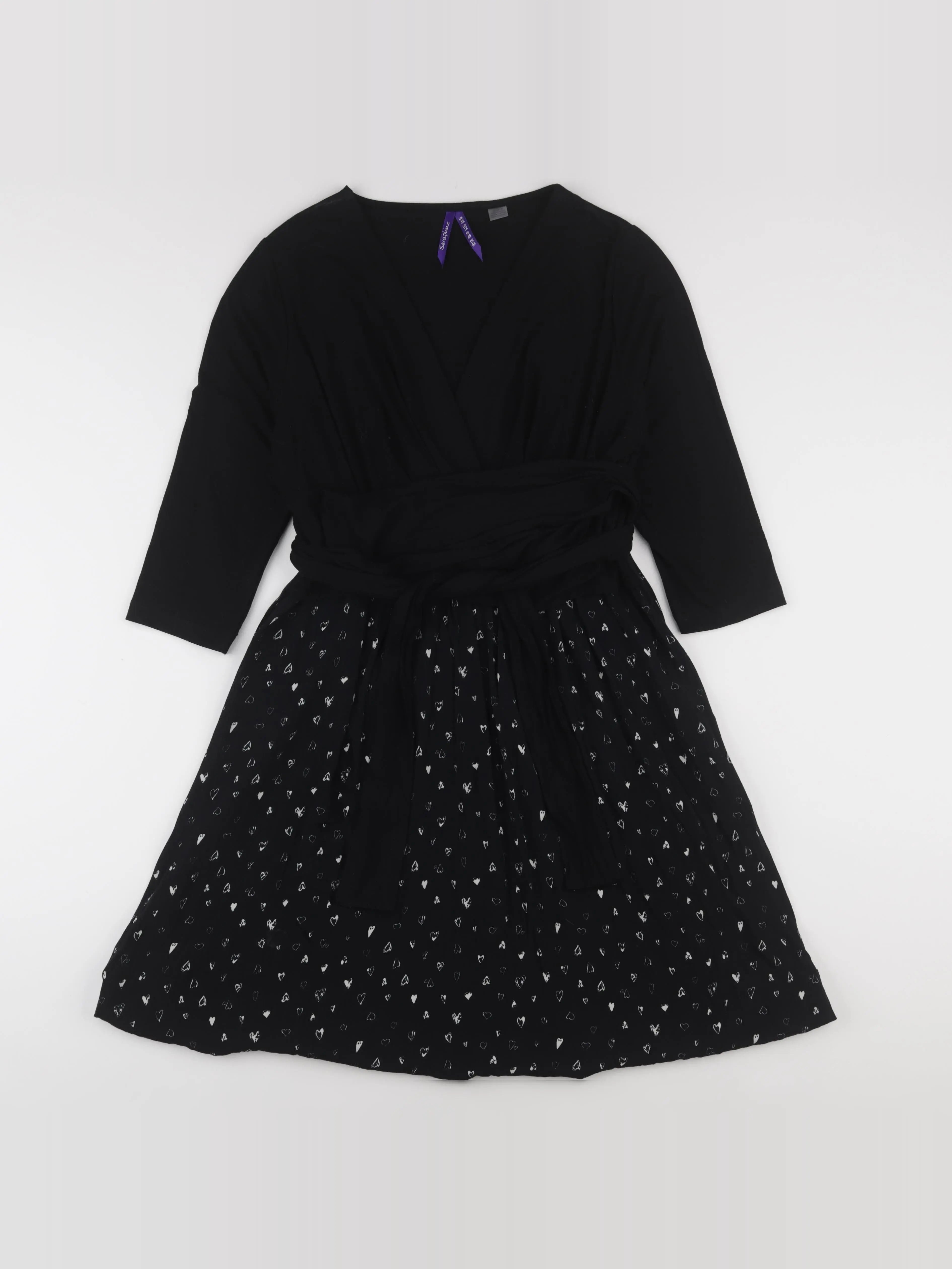 Seraphine - robe allaitement, grossesse noir - 46