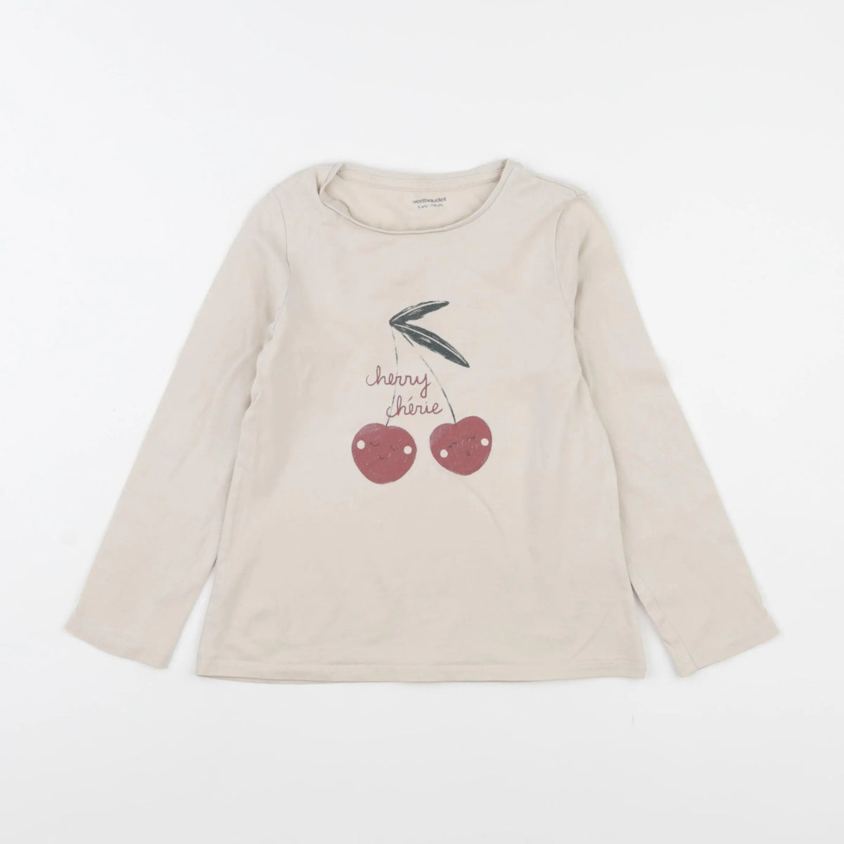 Vertbaudet - tee-shirt blanc - 6 ans