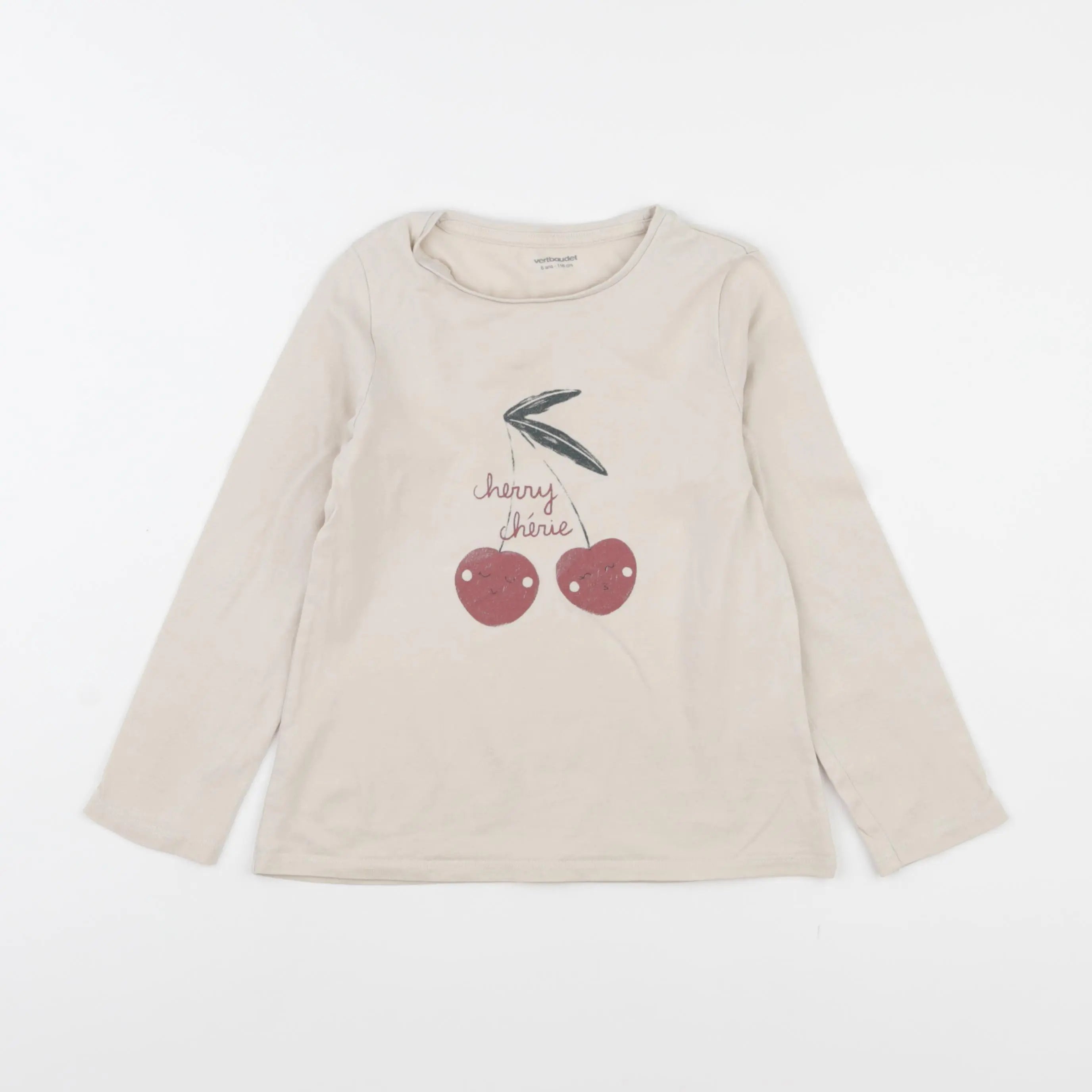 Vertbaudet - tee-shirt blanc - 6 ans