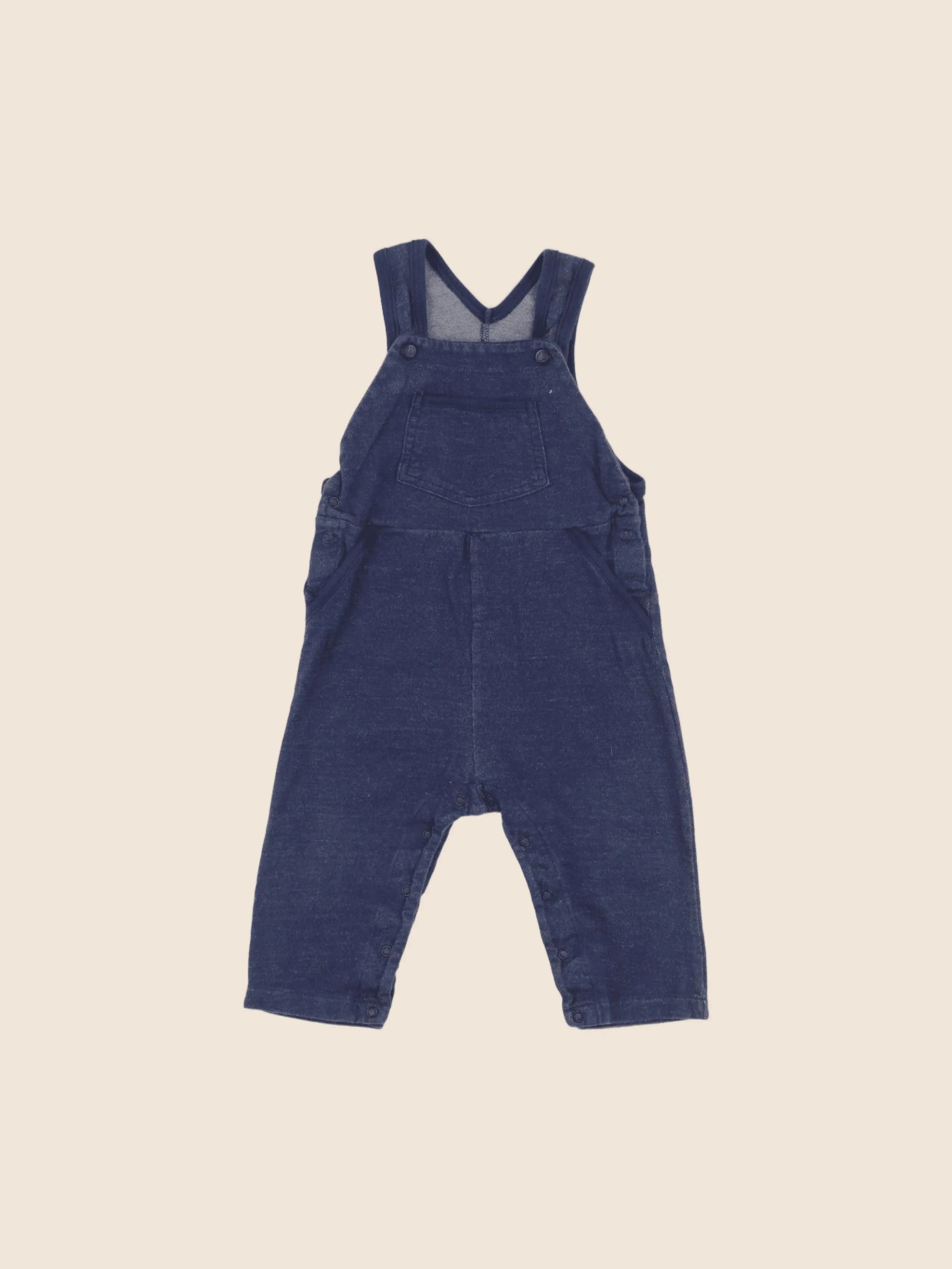 Petit Bateau - salopette bleu - 12 mois