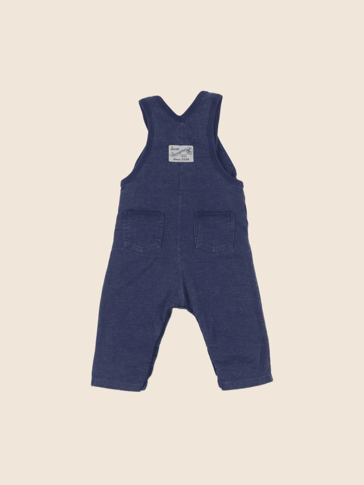 Petit Bateau - salopette bleu - 12 mois