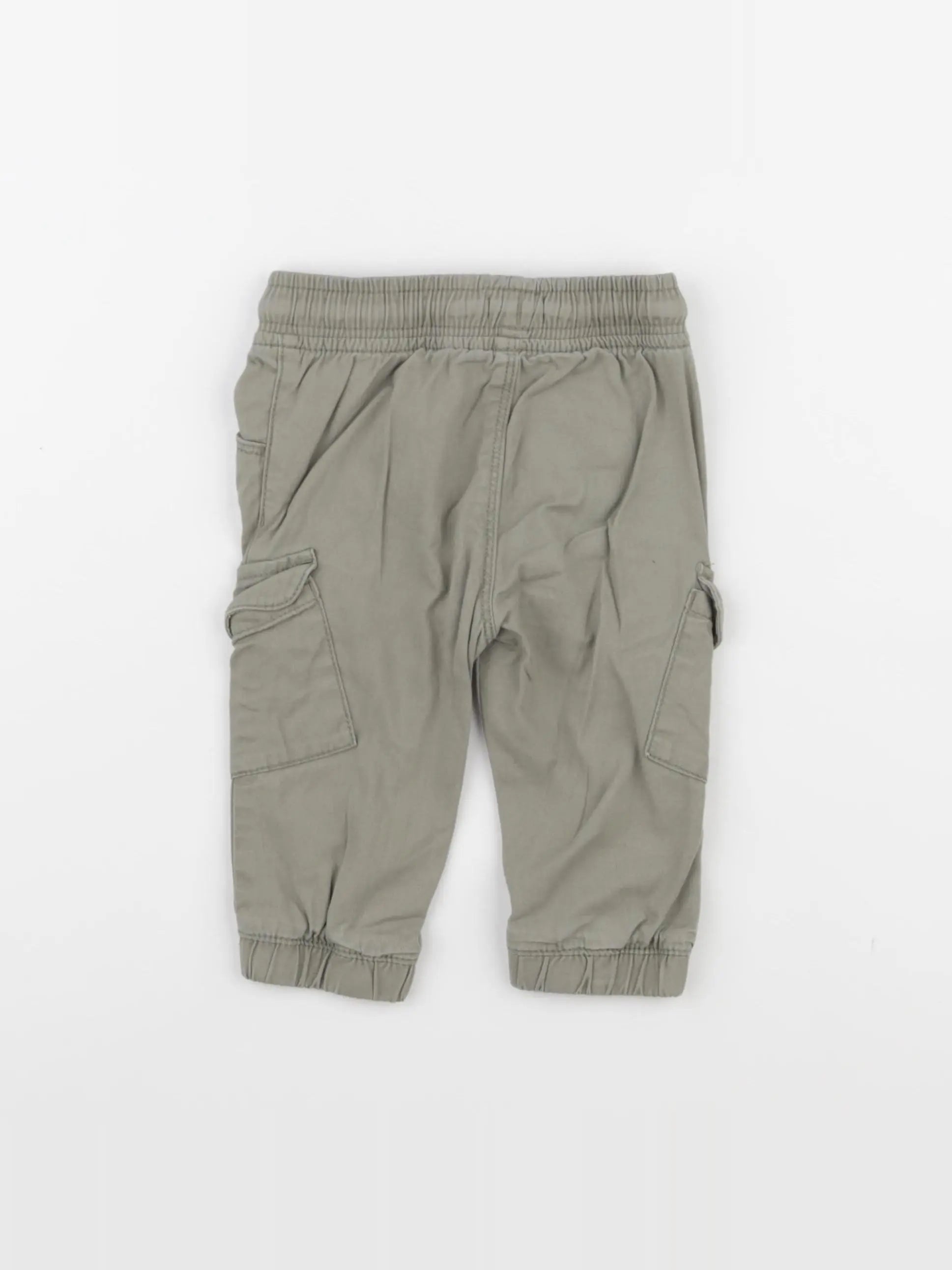 Vertbaudet - pantalon vert - 9 mois