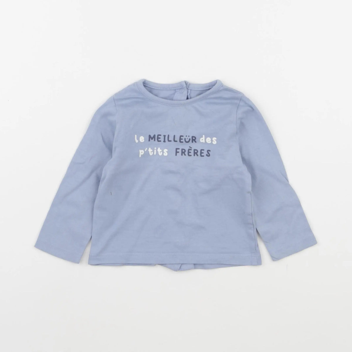 Vertbaudet - tee-shirt bleu - 9 mois