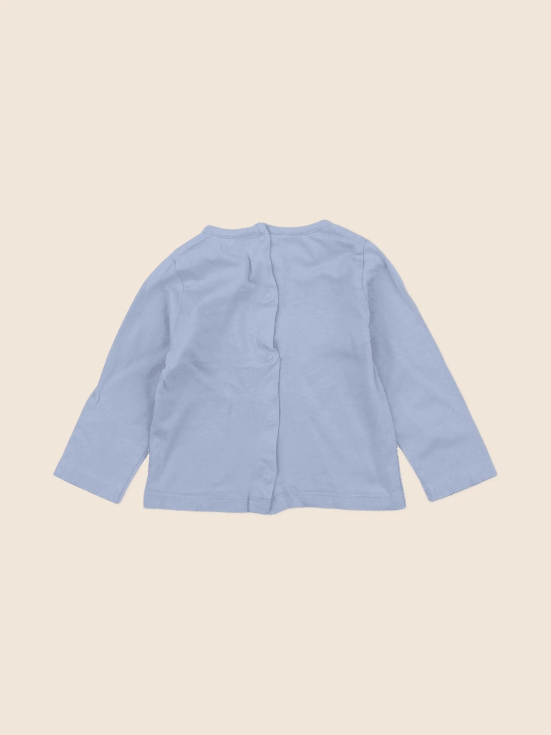 Vertbaudet - tee-shirt bleu - 9 mois