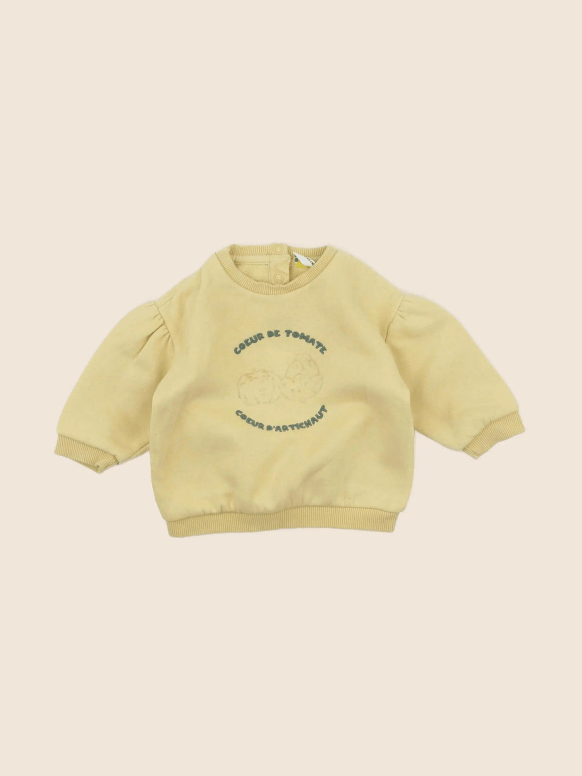 Tape à l'oeil - sweat jaune - 6 mois