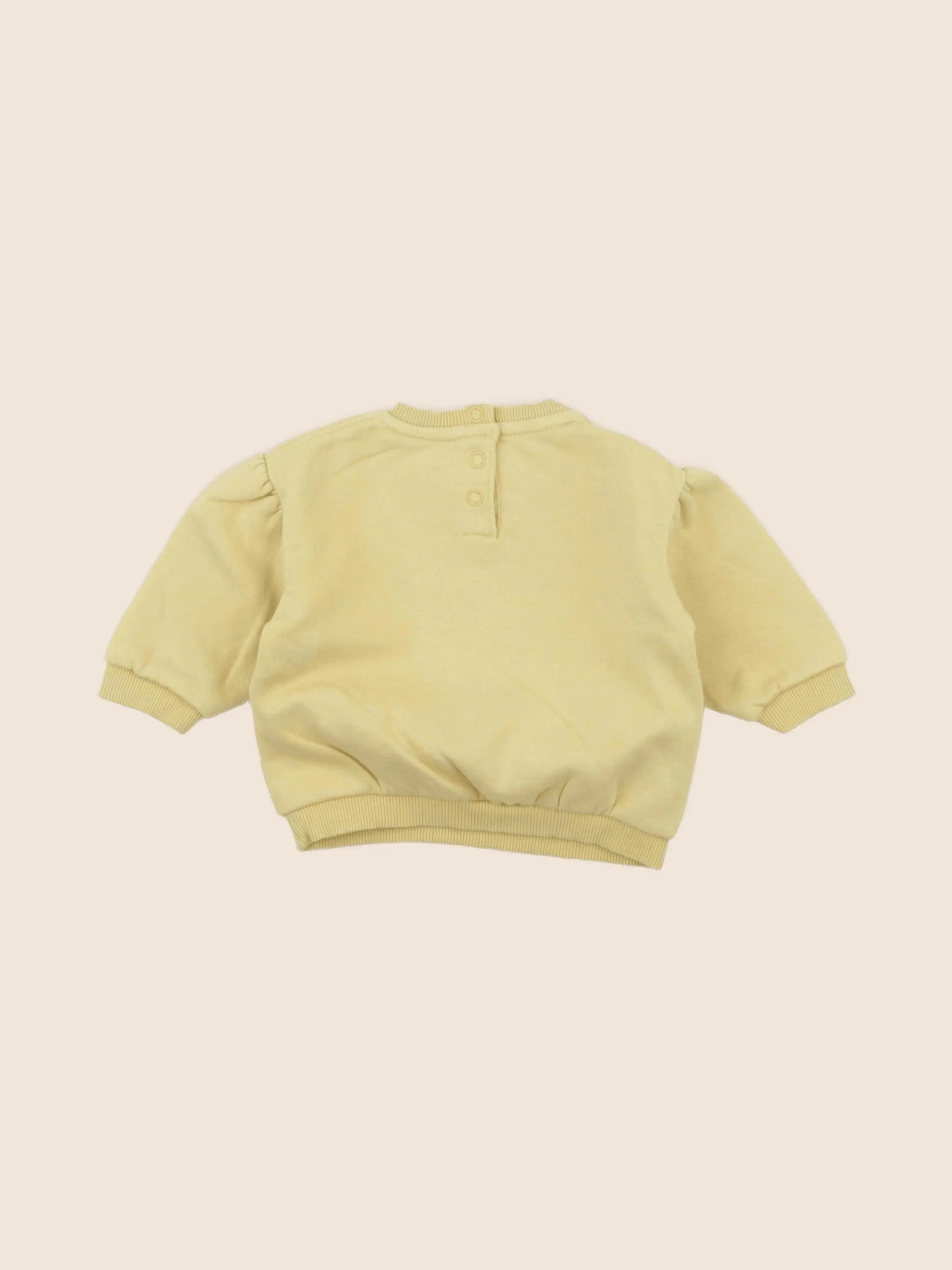 Tape à l'oeil - sweat jaune - 6 mois