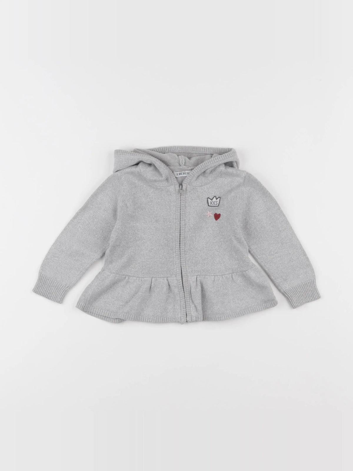 IKKS - gilet gris - 12 mois
