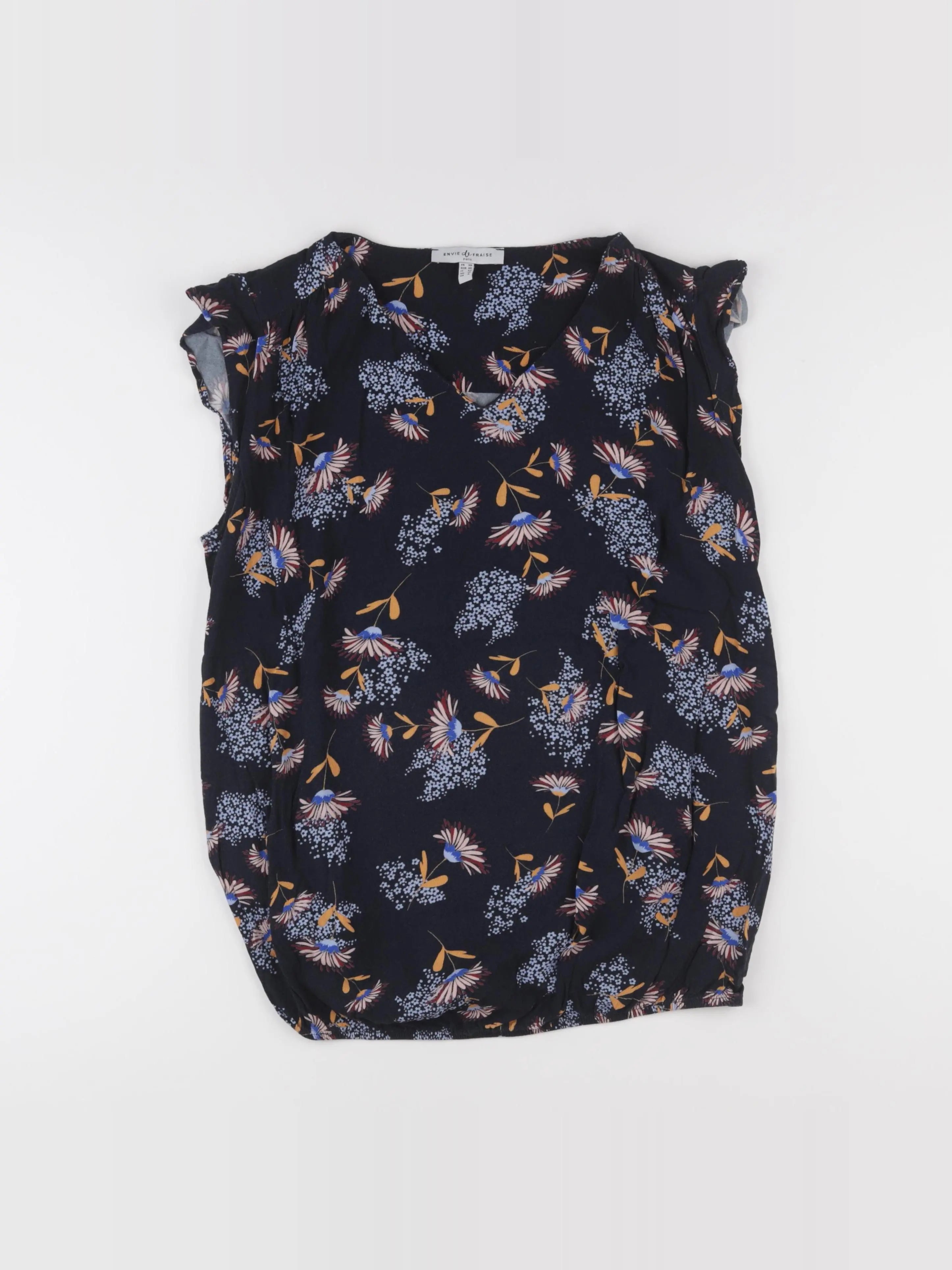 Envie de fraise - blouse grossesse bleu - 38