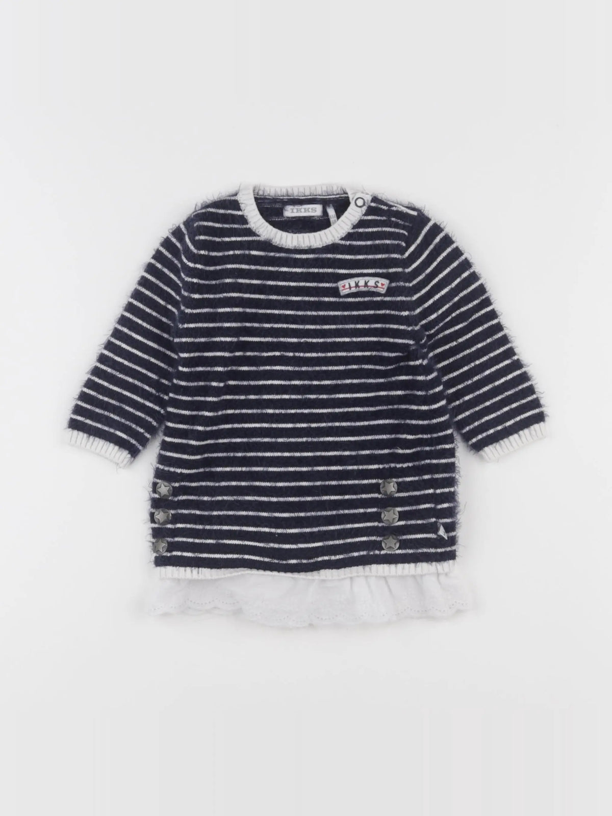 IKKS - robe bleu, blanc - 6 mois