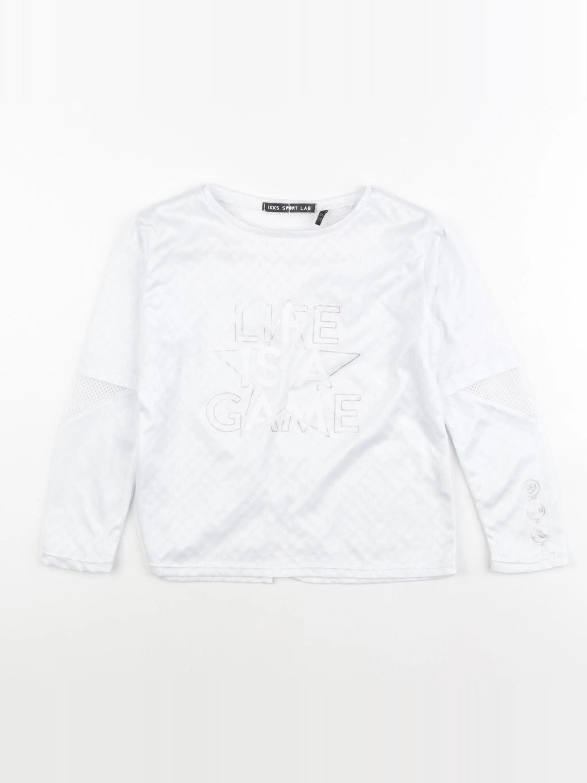 IKKS - tee-shirt blanc - 8 ans