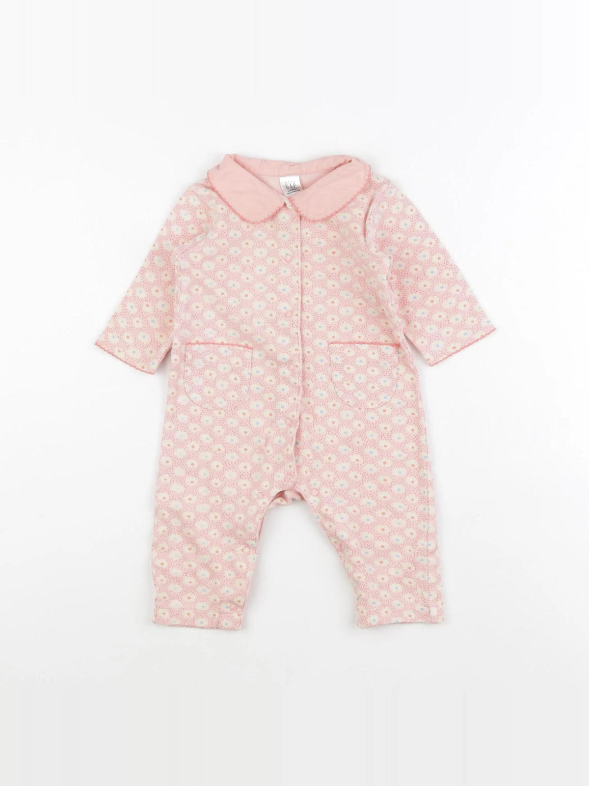 GAP - pyjama coton rose - 0 mois
