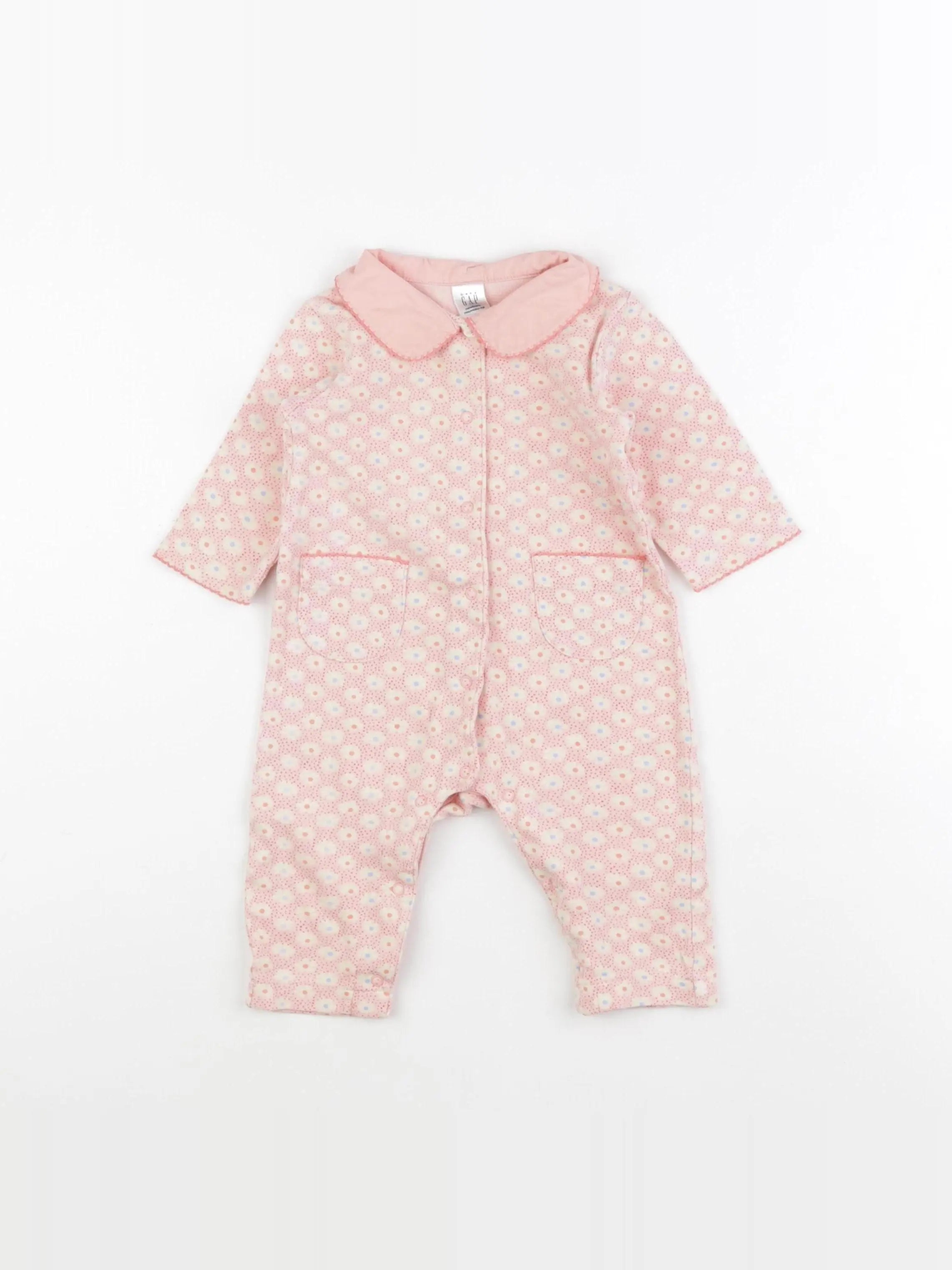 GAP - pyjama coton rose - 0 mois
