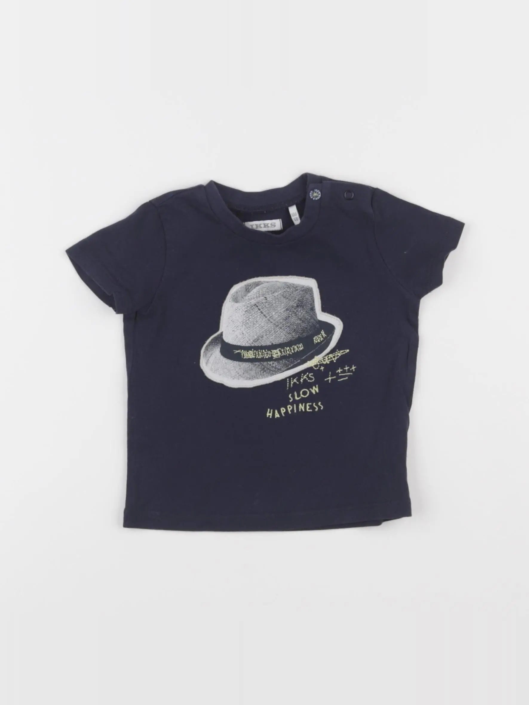 IKKS - tee-shirt bleu - 6 mois