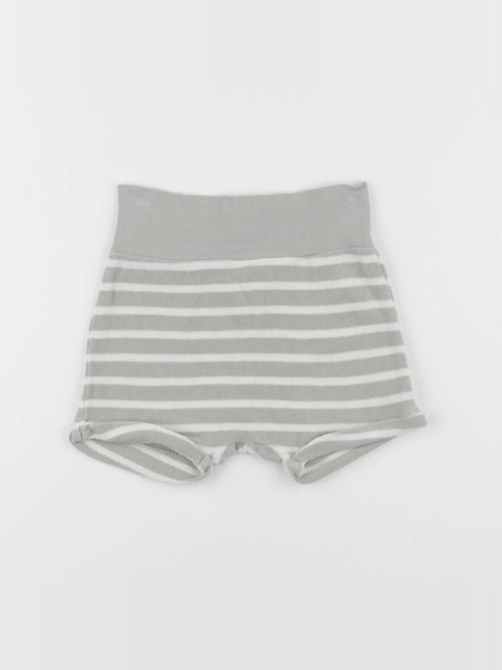 H&M - short vert, beige - 3/6 mois