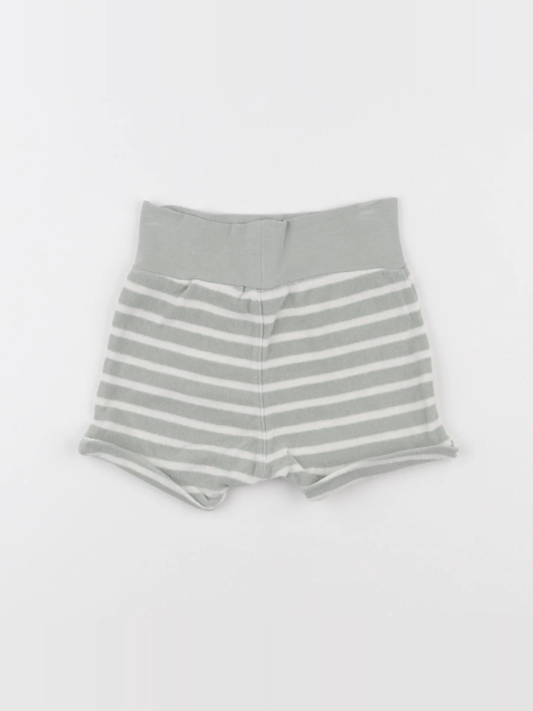 H&M - short vert, beige - 3/6 mois