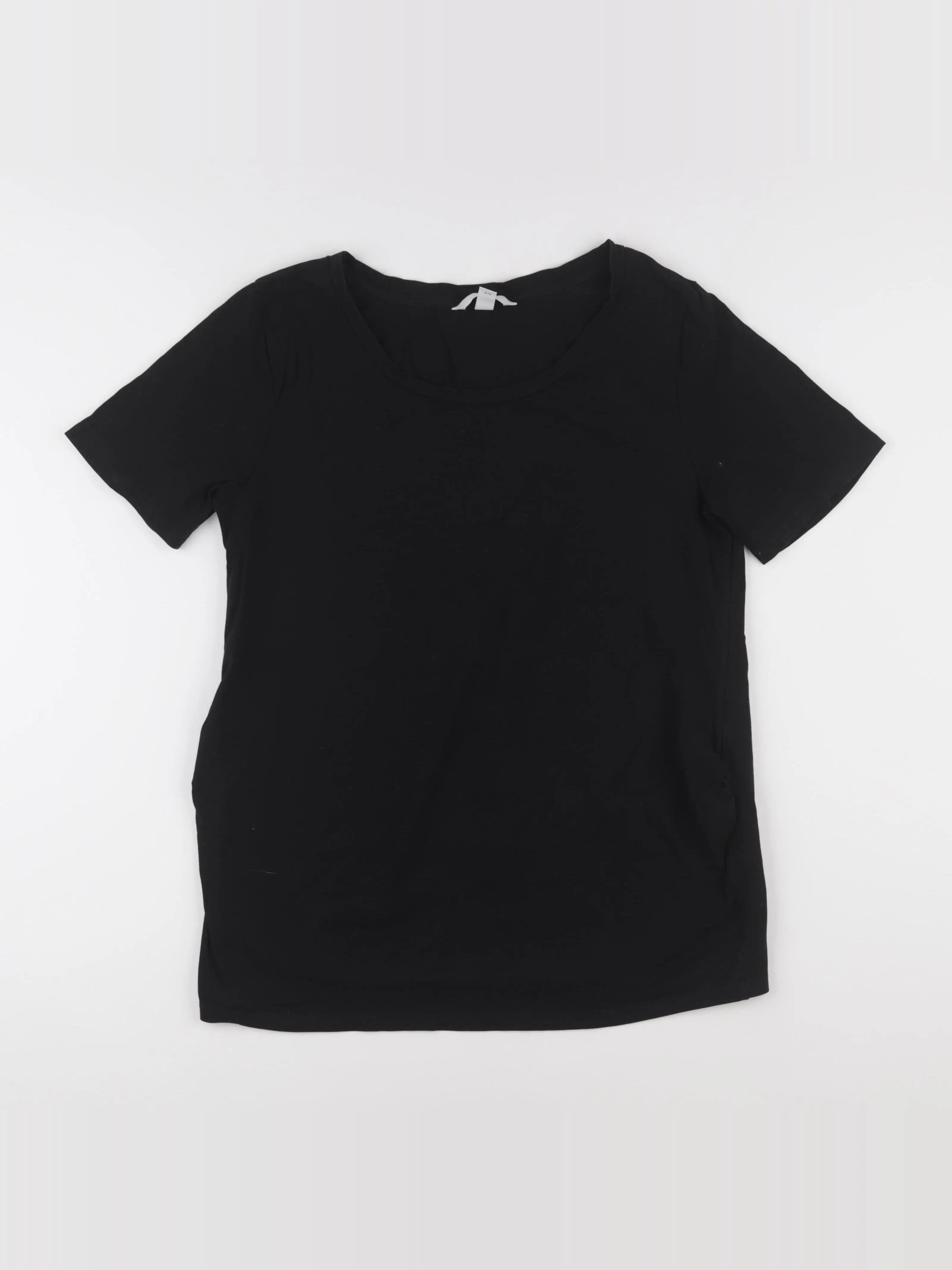 H&M - tee-shirt grossesse noir - l