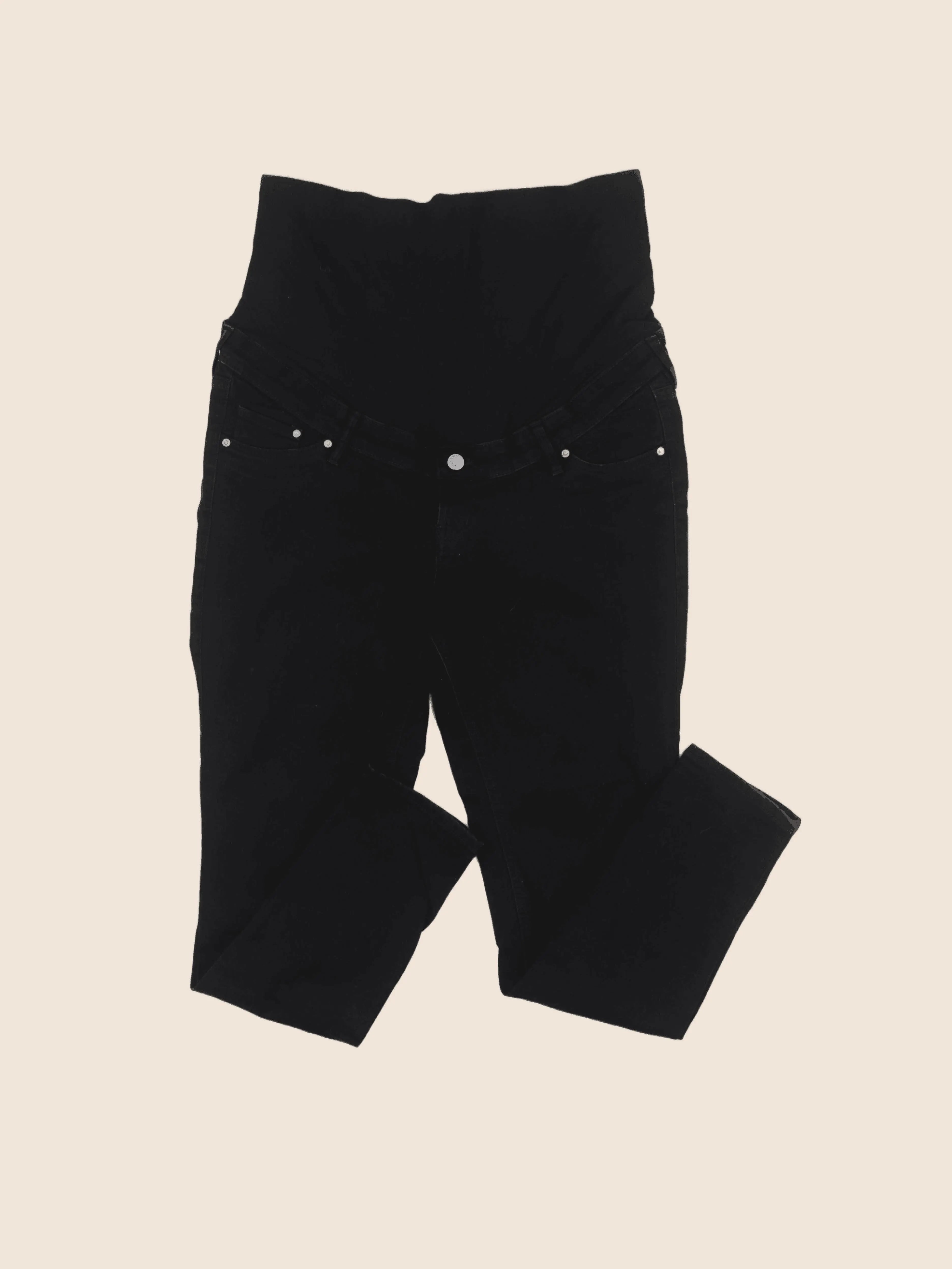 H&M - jean grossesse noir - l