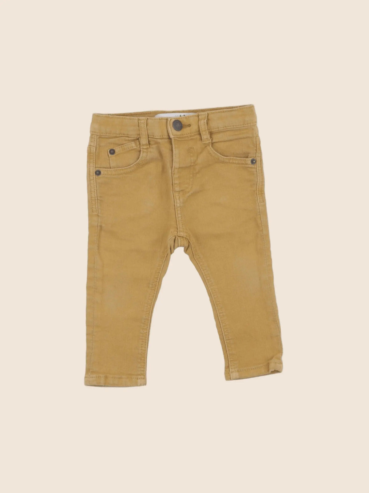 Zara - jean jaune - 6/9 mois