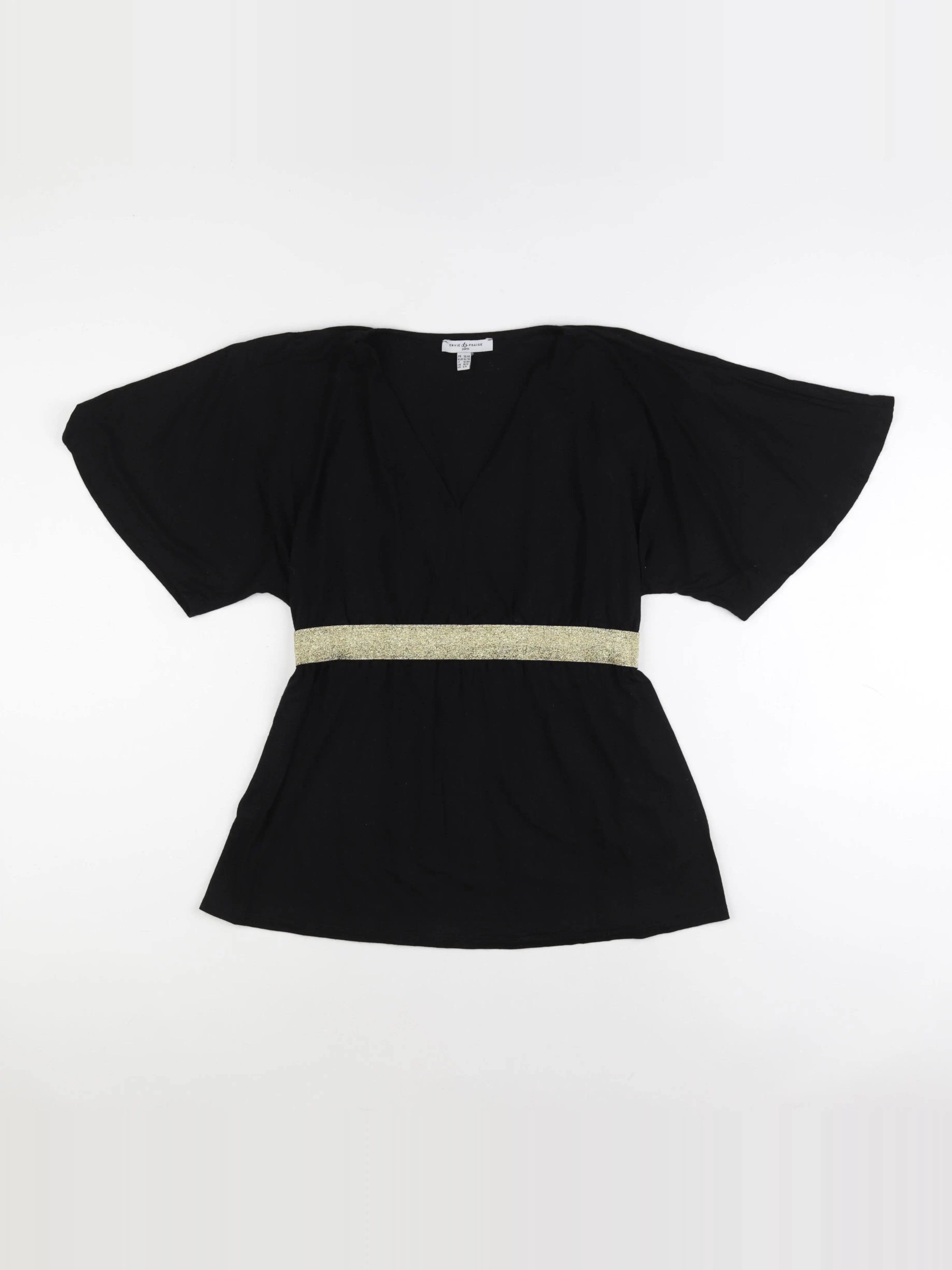 Envie de fraise - blouse grossesse or, noir - 38 à 40