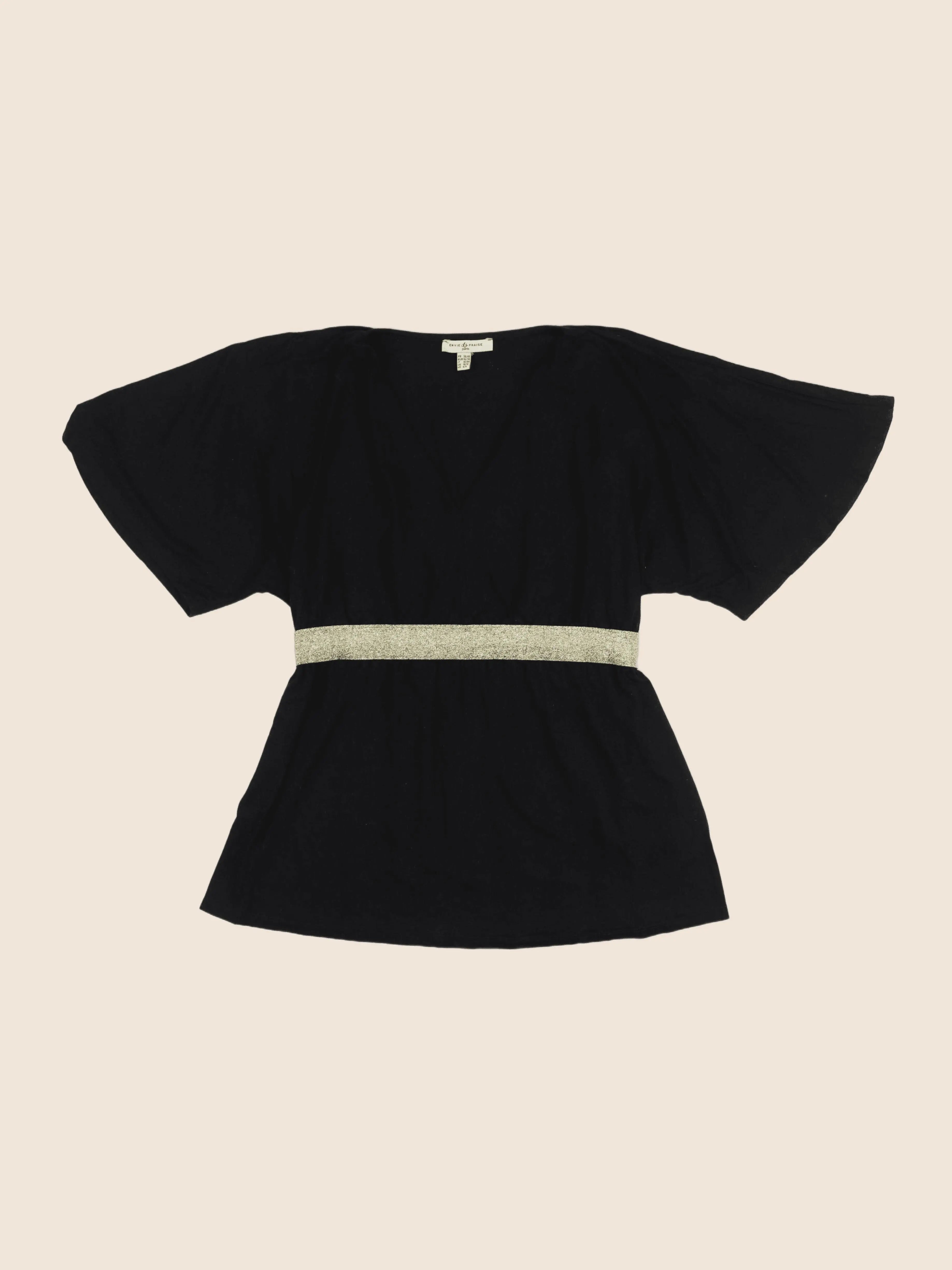 Envie de fraise - blouse grossesse or, noir - 38 à 40